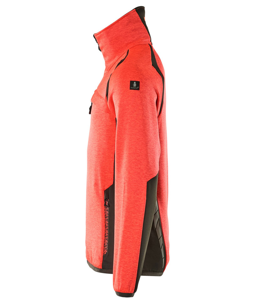 Mascot Accelerate Safe fleece sweater, Hi-vis red/Dark anthracite, large image number 3