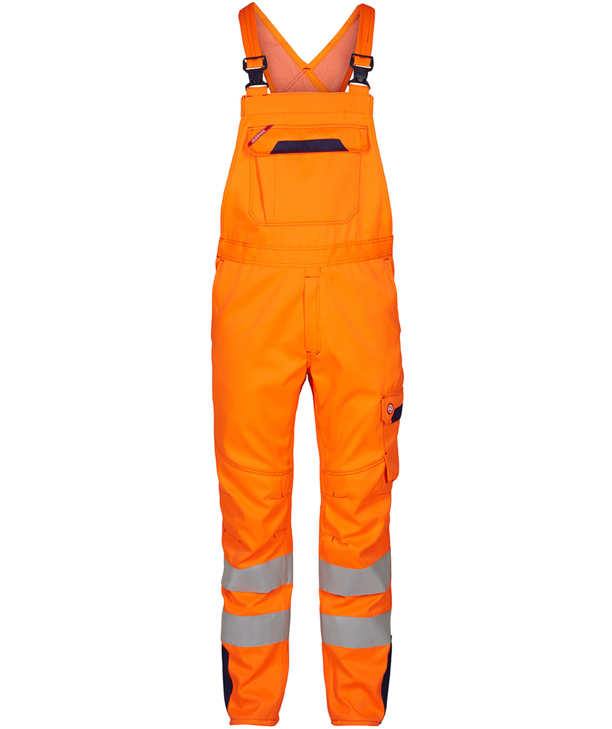 Engel Safety+ arbeidsselebukse, Hi-vis Oransje/Marinebl&aring;