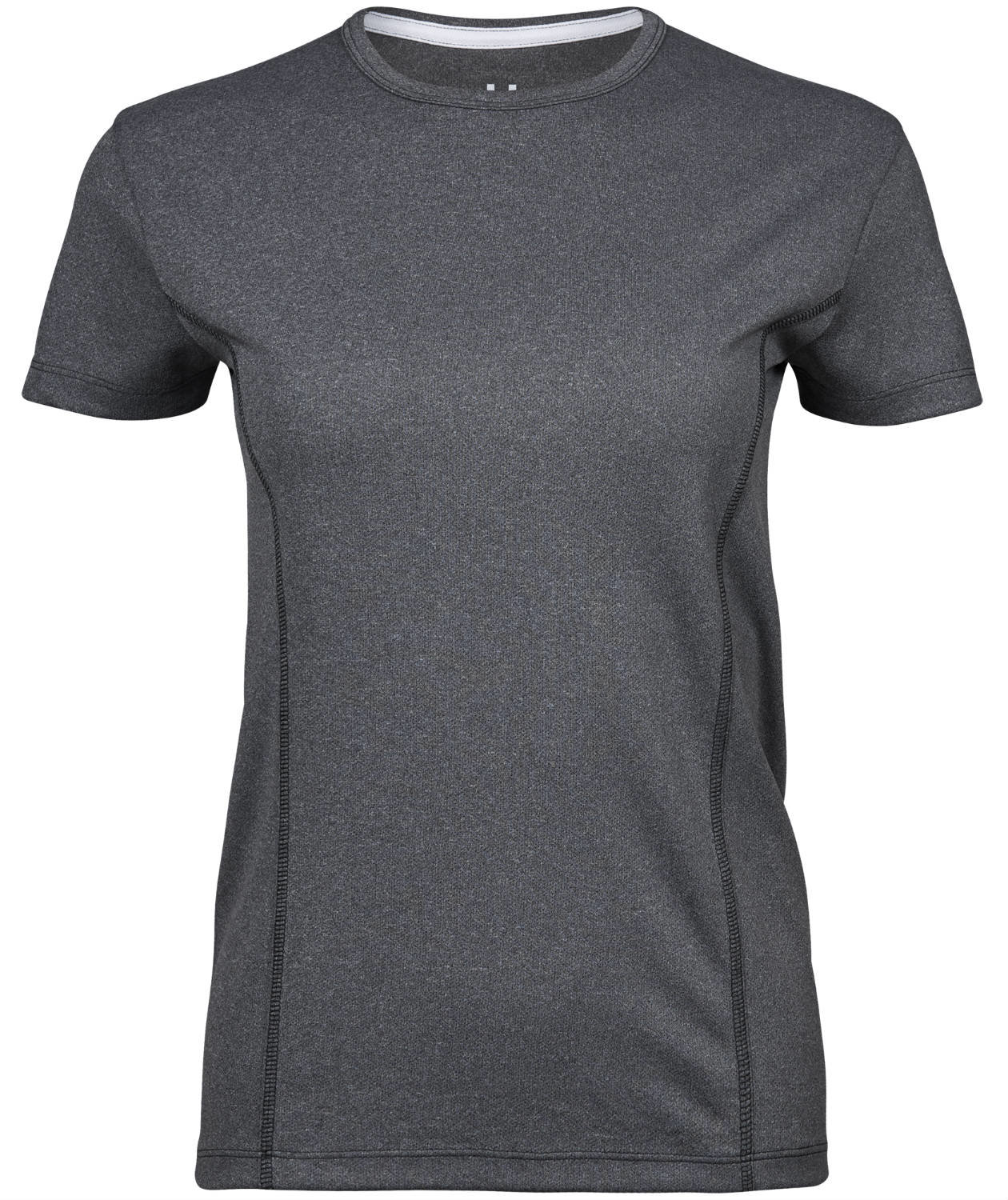 Tee Jays Performance T-shirt dam, M&ouml;rk Gr&aring; Melerad