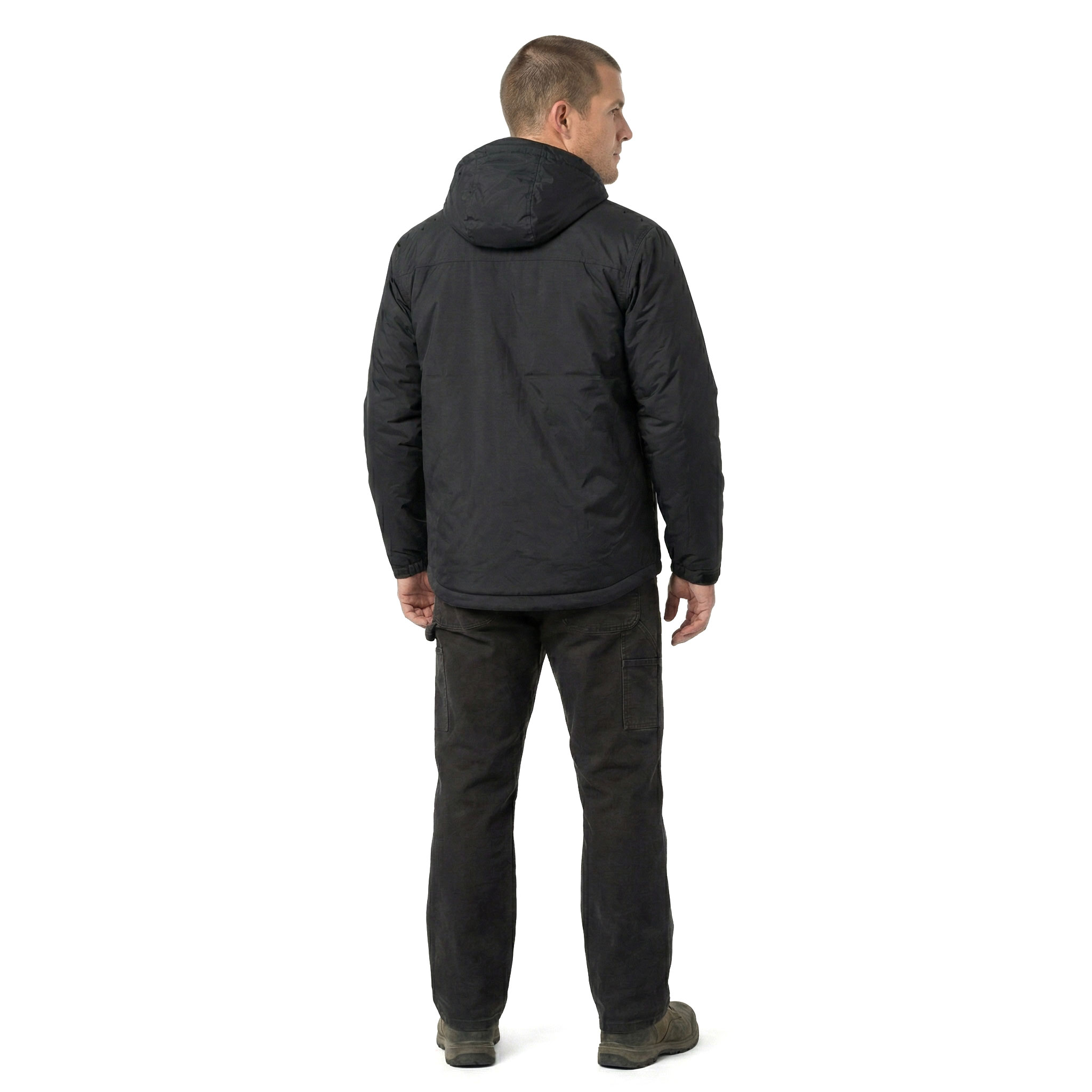 Carhartt Rugged Flex vatteret jakke, Black, large image number 3