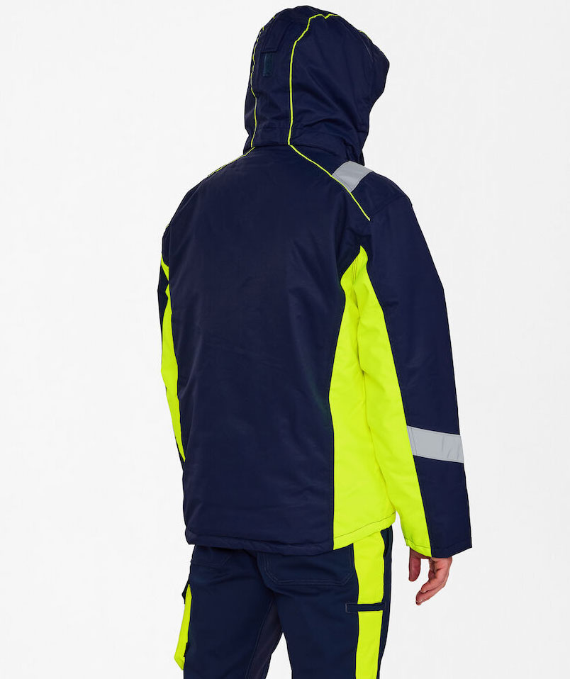 Engel Cargo winter jacket, Blue Ink/Yellow, large image number 3