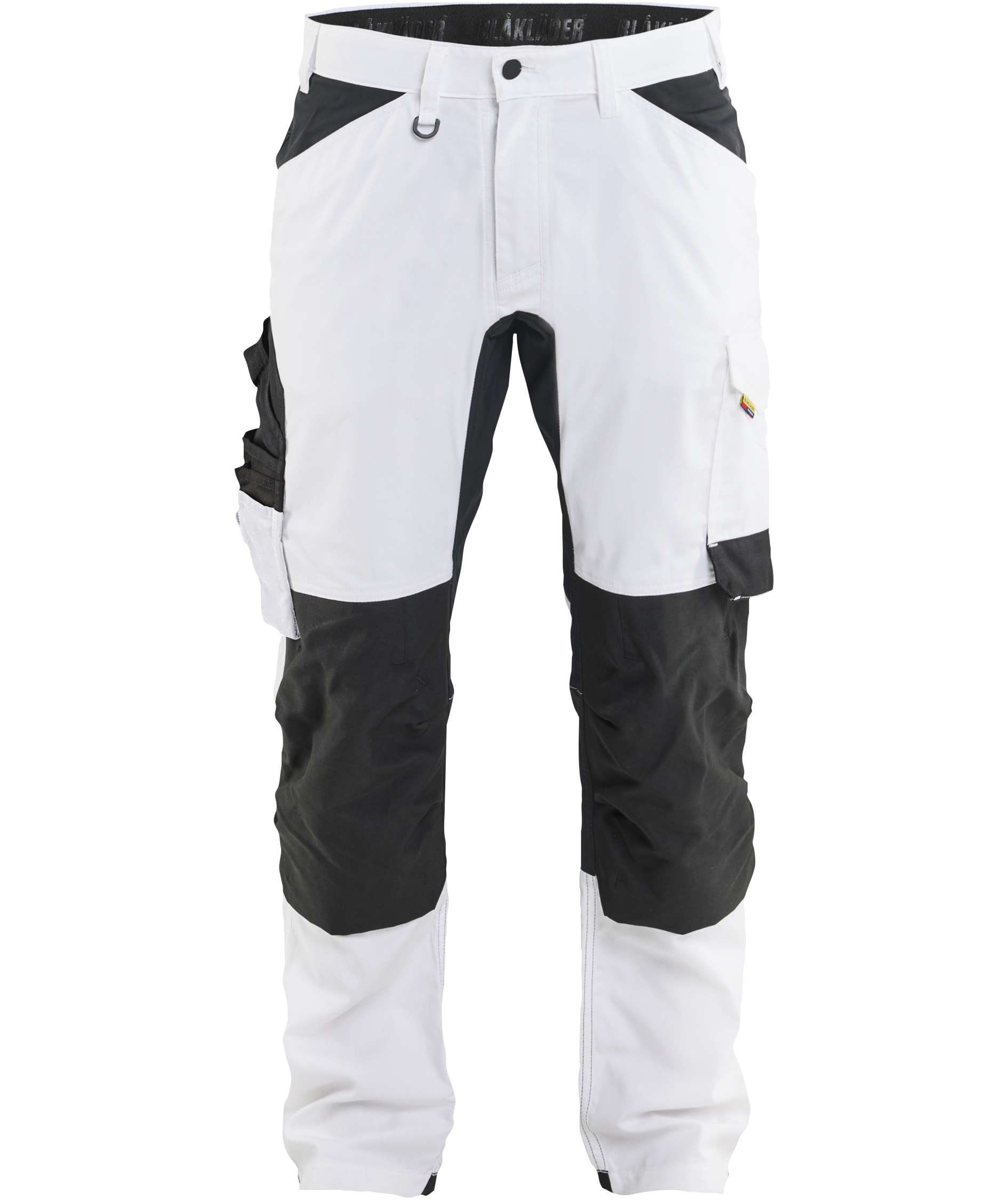 Bl&aring;kl&auml;der arbejdsbukser, Hvid/Sort, Hvid/Sort, large image number 0