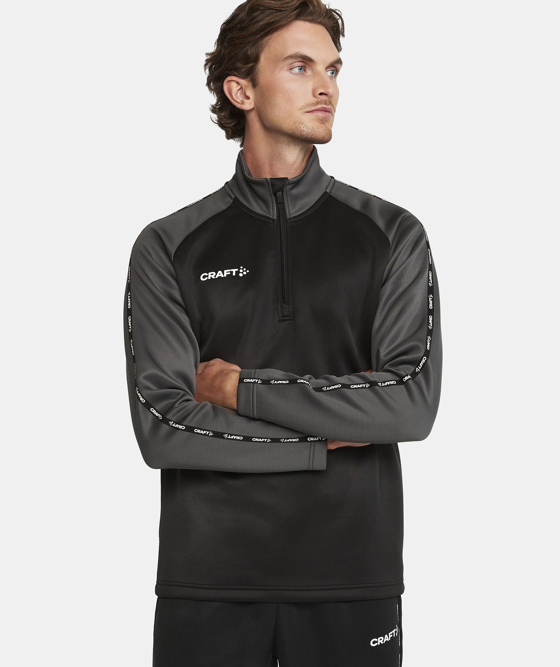Craft Squad 2.0 halfzip tr&aelig;ningstr&oslash;je, Black/Granite