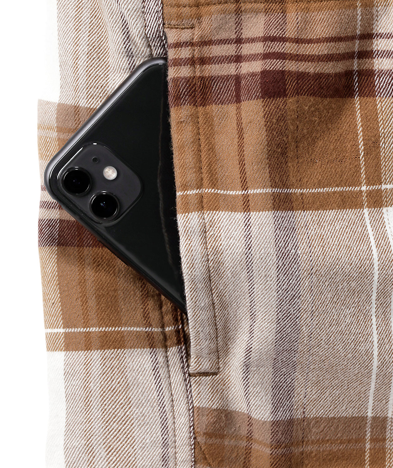 Carhartt Gef&uuml;tterte Flanell Hemdjacke, Carhartt Brown, large image number 4