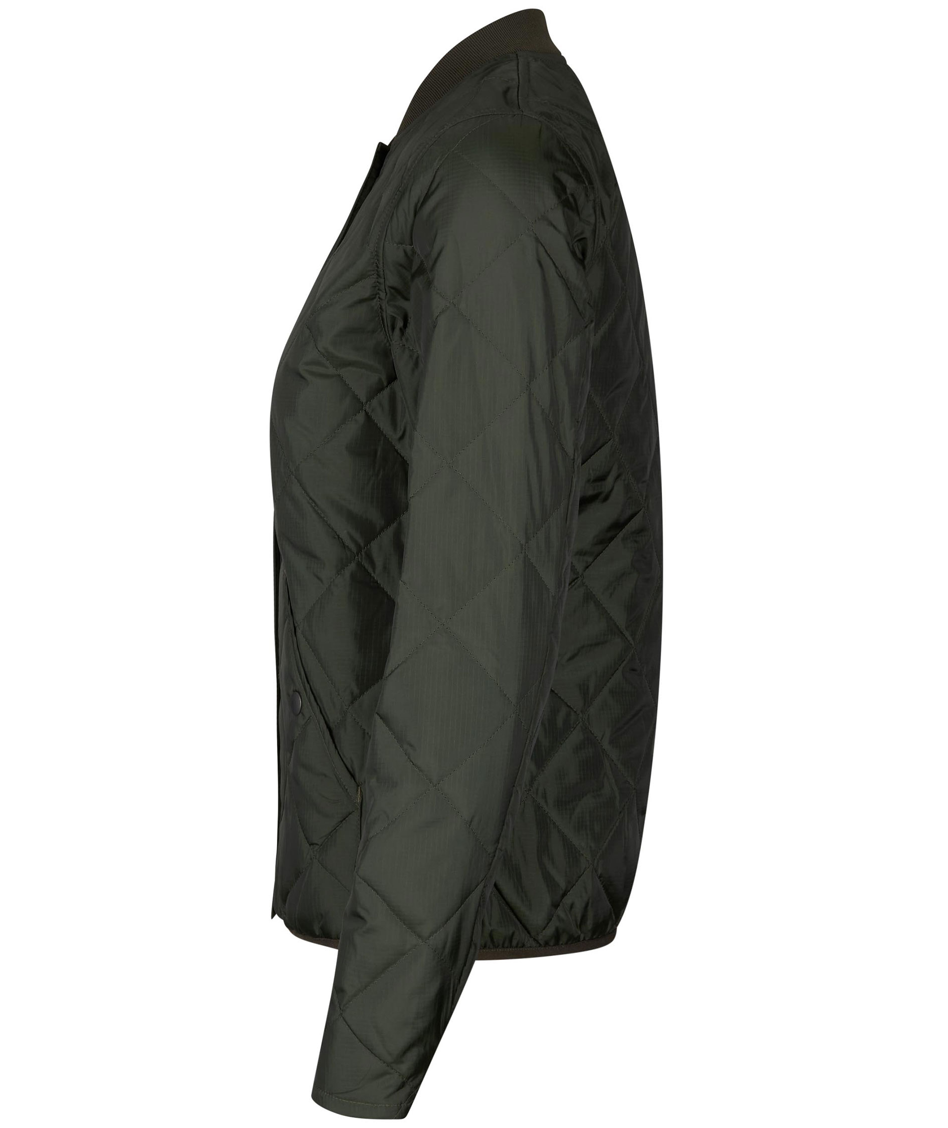 ID Allround vatteret dame termojakke, Olivengr&oslash;n, large image number 2