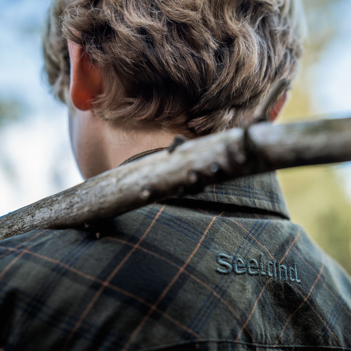 Seeland Glen Junior Hemd f&uuml;r Kinder, Pine Green/Dark Navy Check, large image number 6