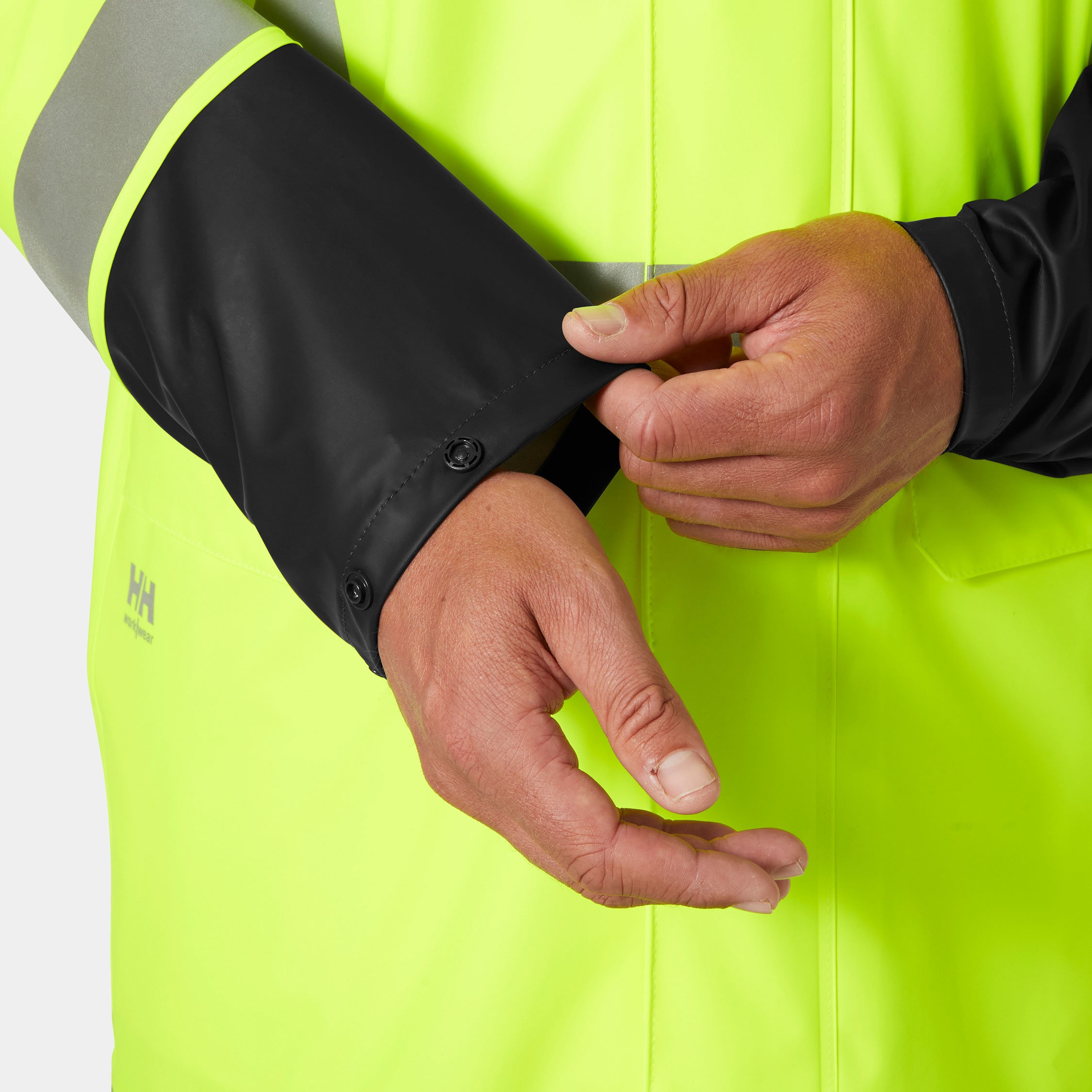 Helly Hansen Addvis regnrock, Varsel Gul/Ebony, large image number 5