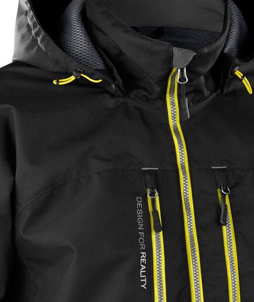 Bl&aring;kl&auml;der Unite vinterjacka, Svart/Gul, large image number 3