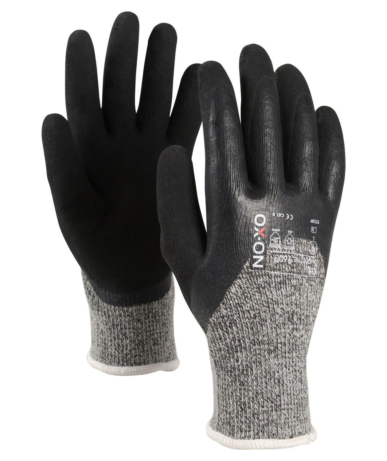 OX-ON Cut Supreme 9603 vinterhandsker med sk&aelig;rebeskyttelse Cut D