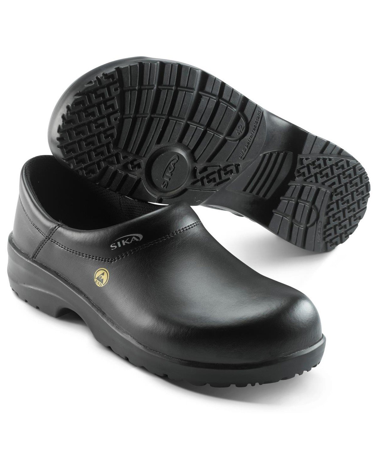 2:a sortering Sika Fusion skyddstr&auml;skor med h&auml;lkappa S2, Svart