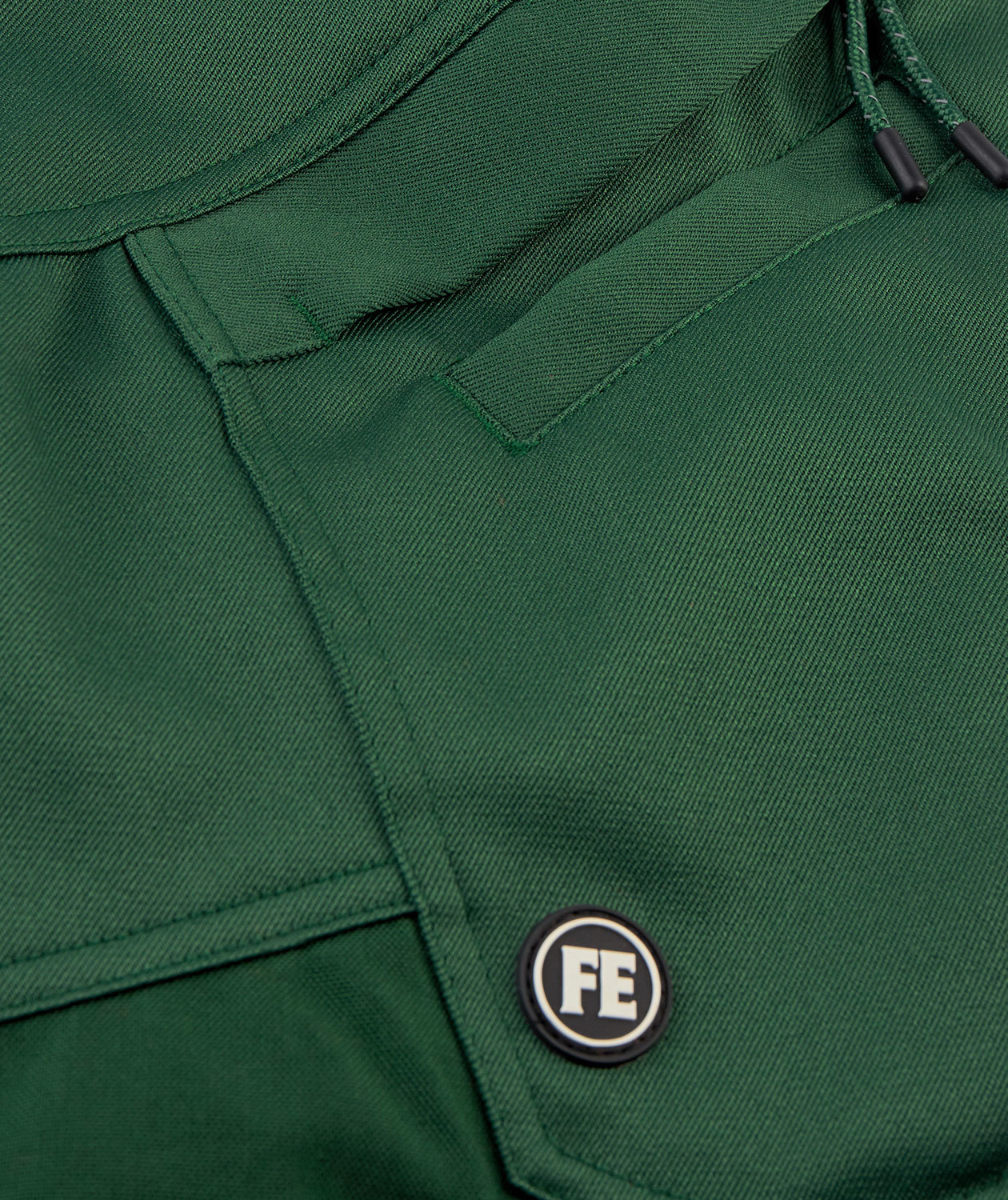 Engel Safety work trousers, Green/Hi-Vis Orange, large image number 2