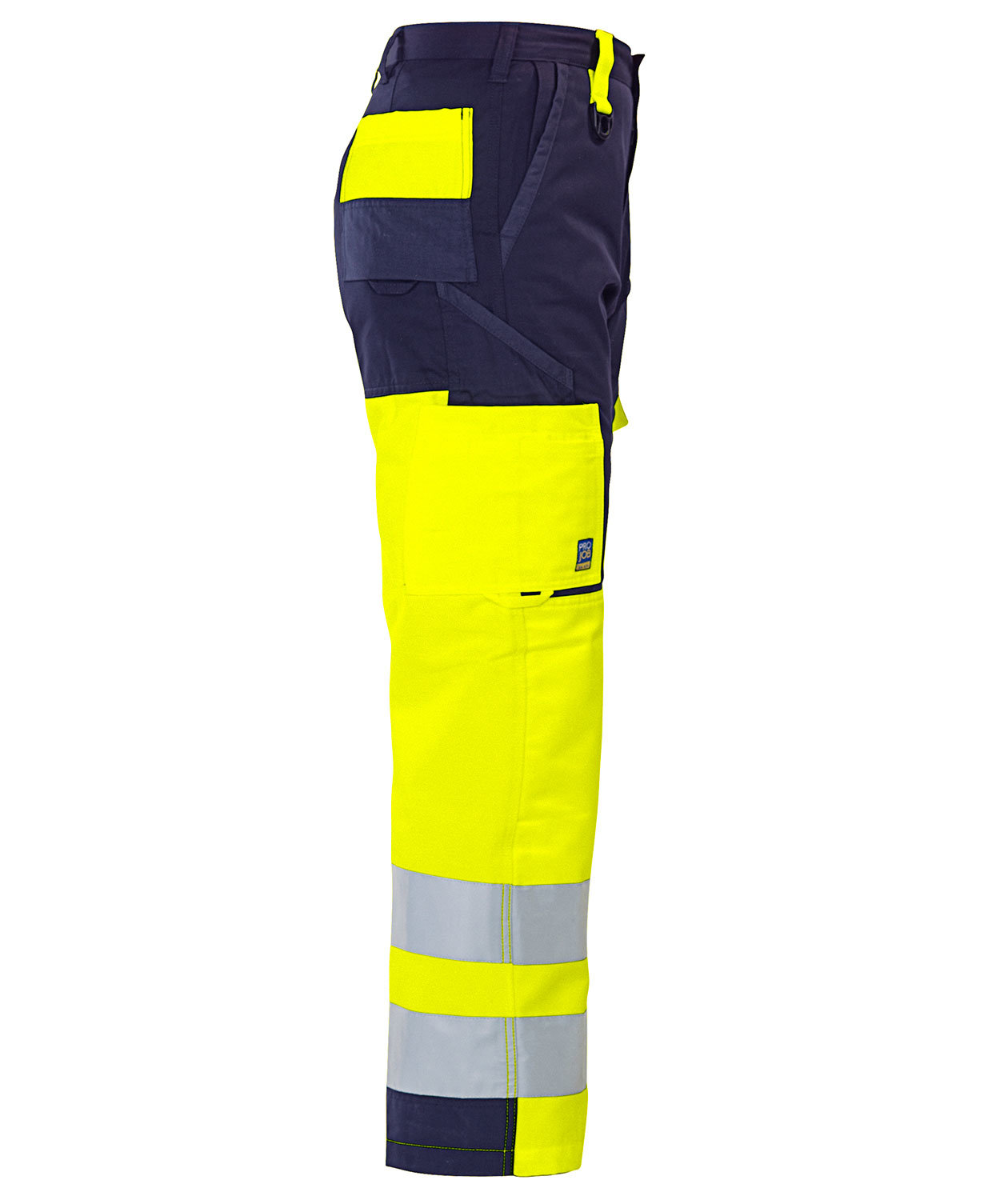 ProJob arbetsbyxa 6501, Varsel gul/marinbl&aring;, large image number 3