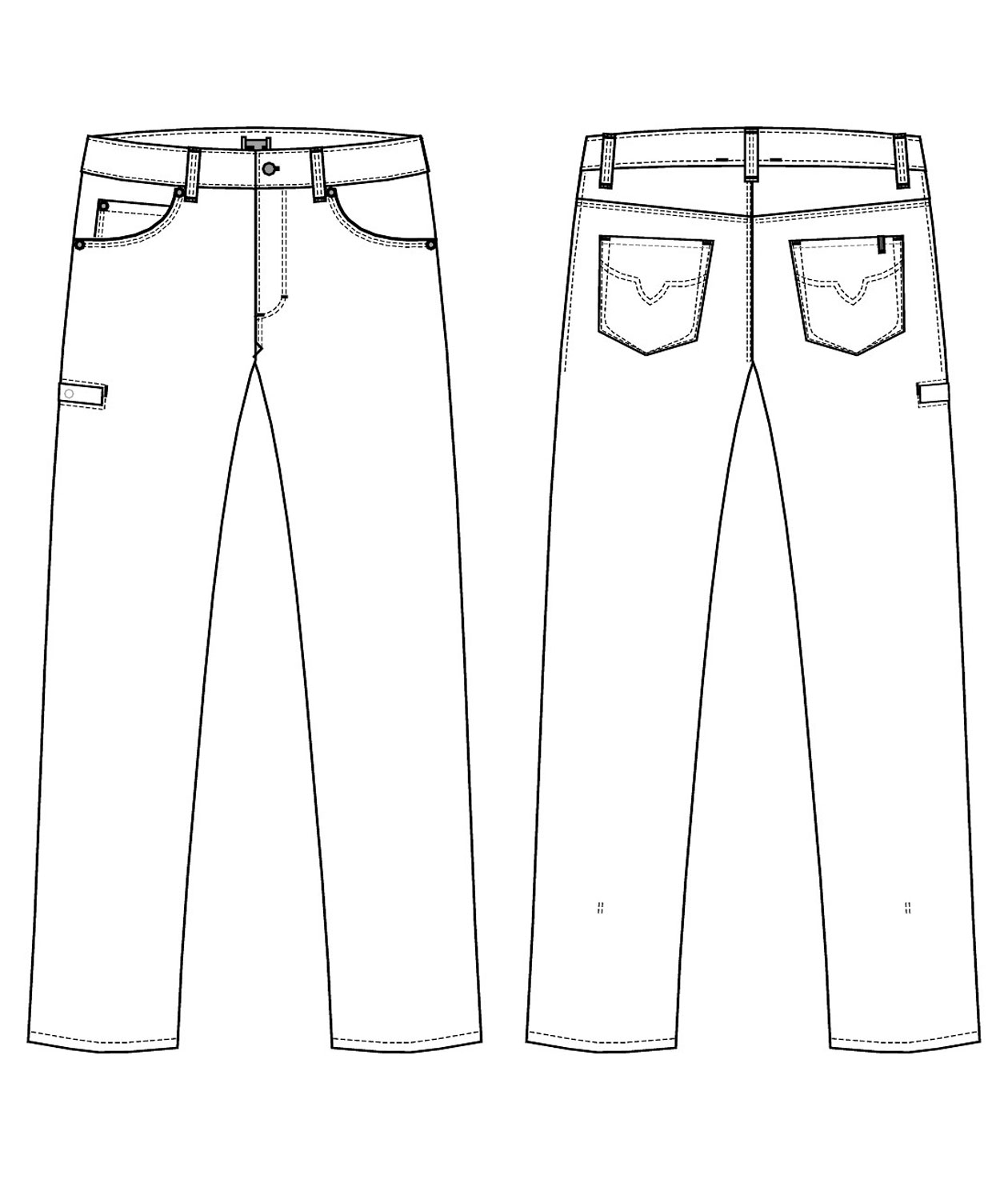 Kentaur jeans benl&aelig;ngde 99 cm, Dark Rock, large image number 4