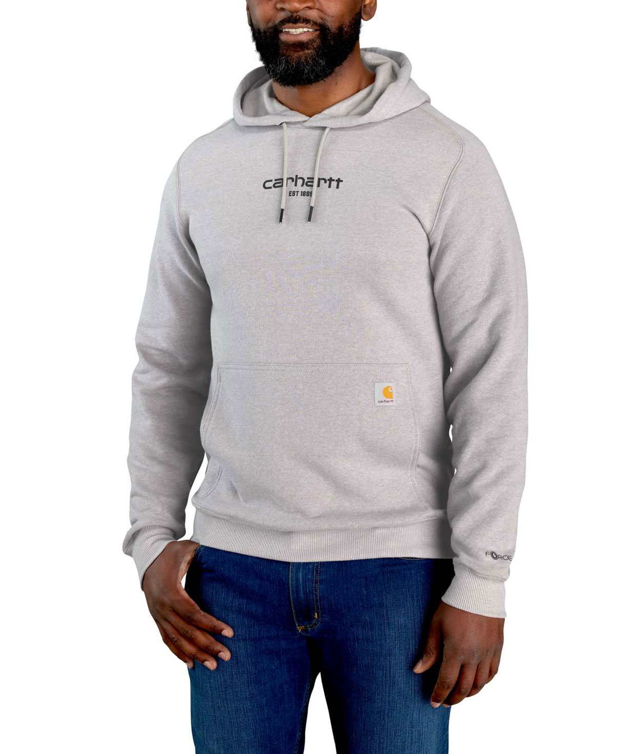 Carhartt Force Graphic Hoodie, Asphalt  Heather, large image number 1