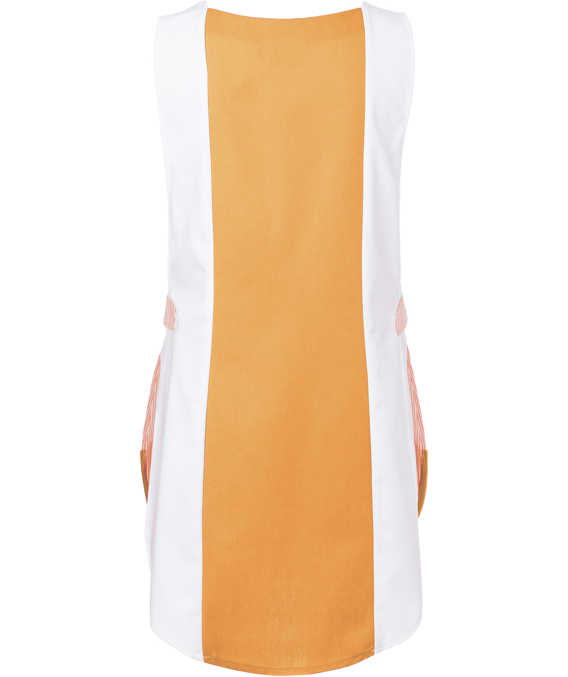 Karlowsky Laila dame dobbelt forkle, Ochre/white