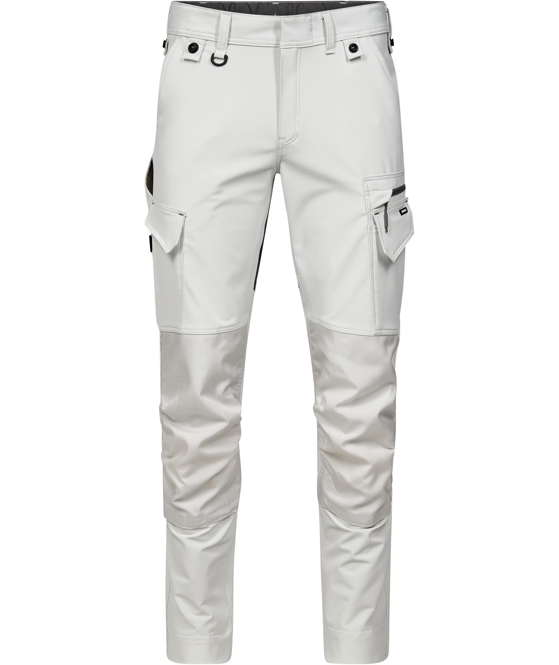 Engel Entire arbetsbyxa full stretch, Bone White/Anthracite Grey, large image number 0