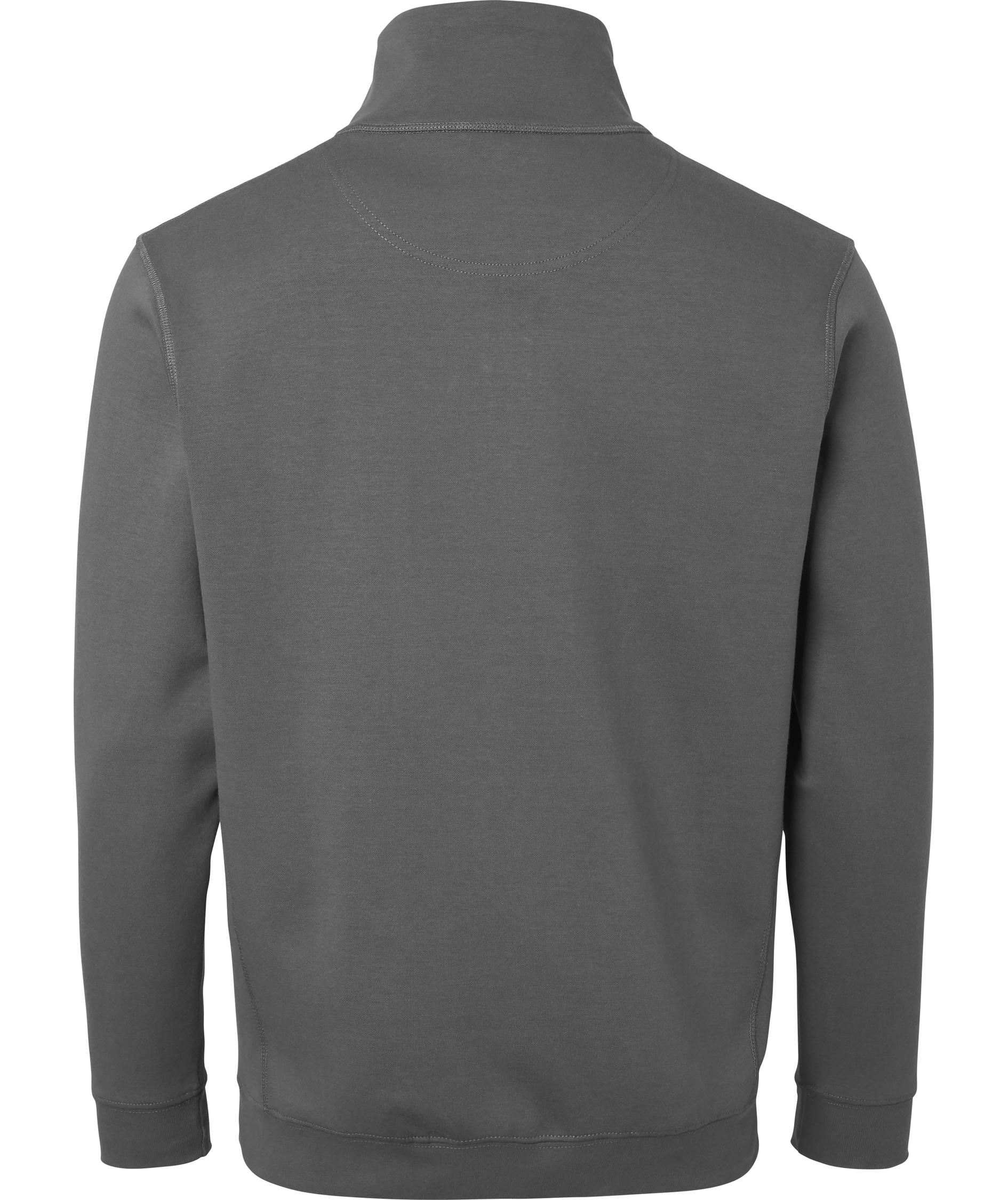 Top Swede sweatshirt med kort lynl&aring;s 0102