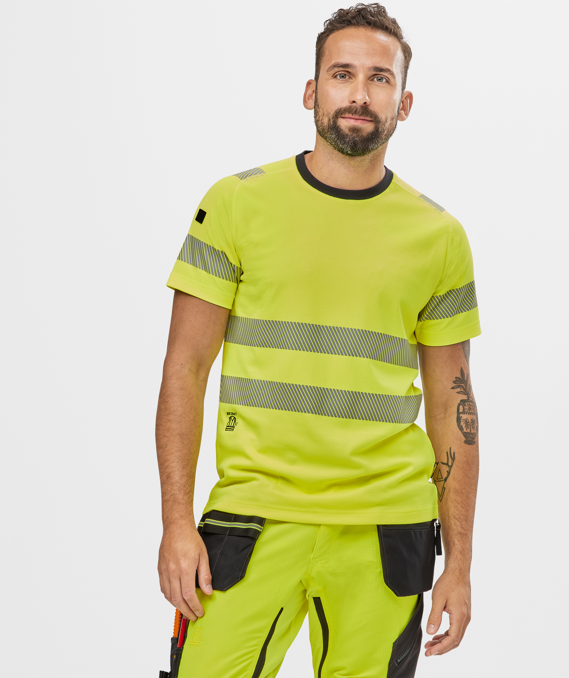Snickers T-shirt 2539, Hi-Vis Yellow