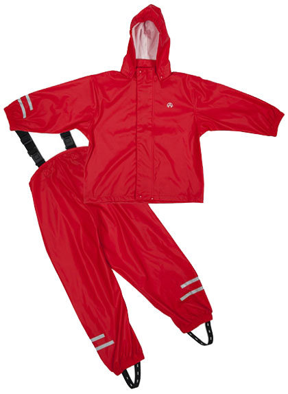 ELKA Elements PU regnst&auml;ll barn, R&ouml;d