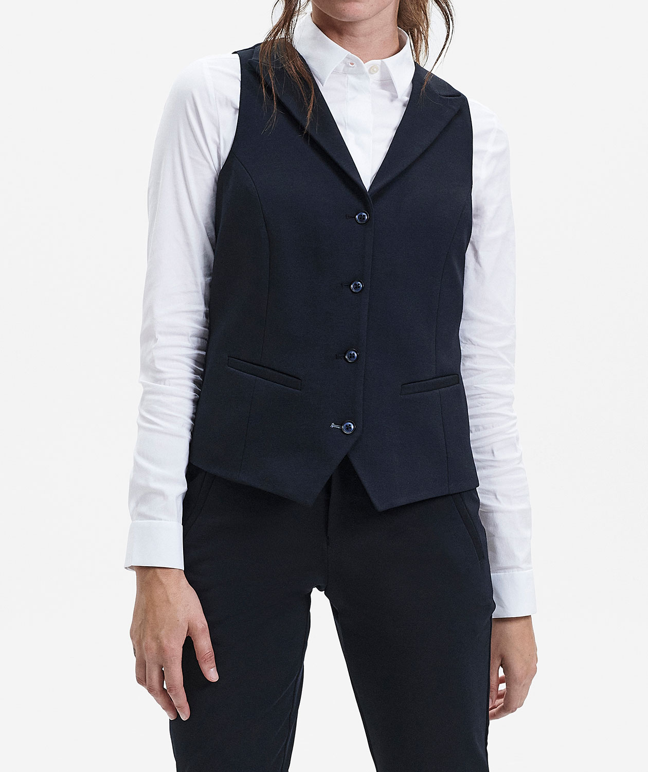 Sunwill Extreme Flex Modern fit v&auml;st dam, Navy