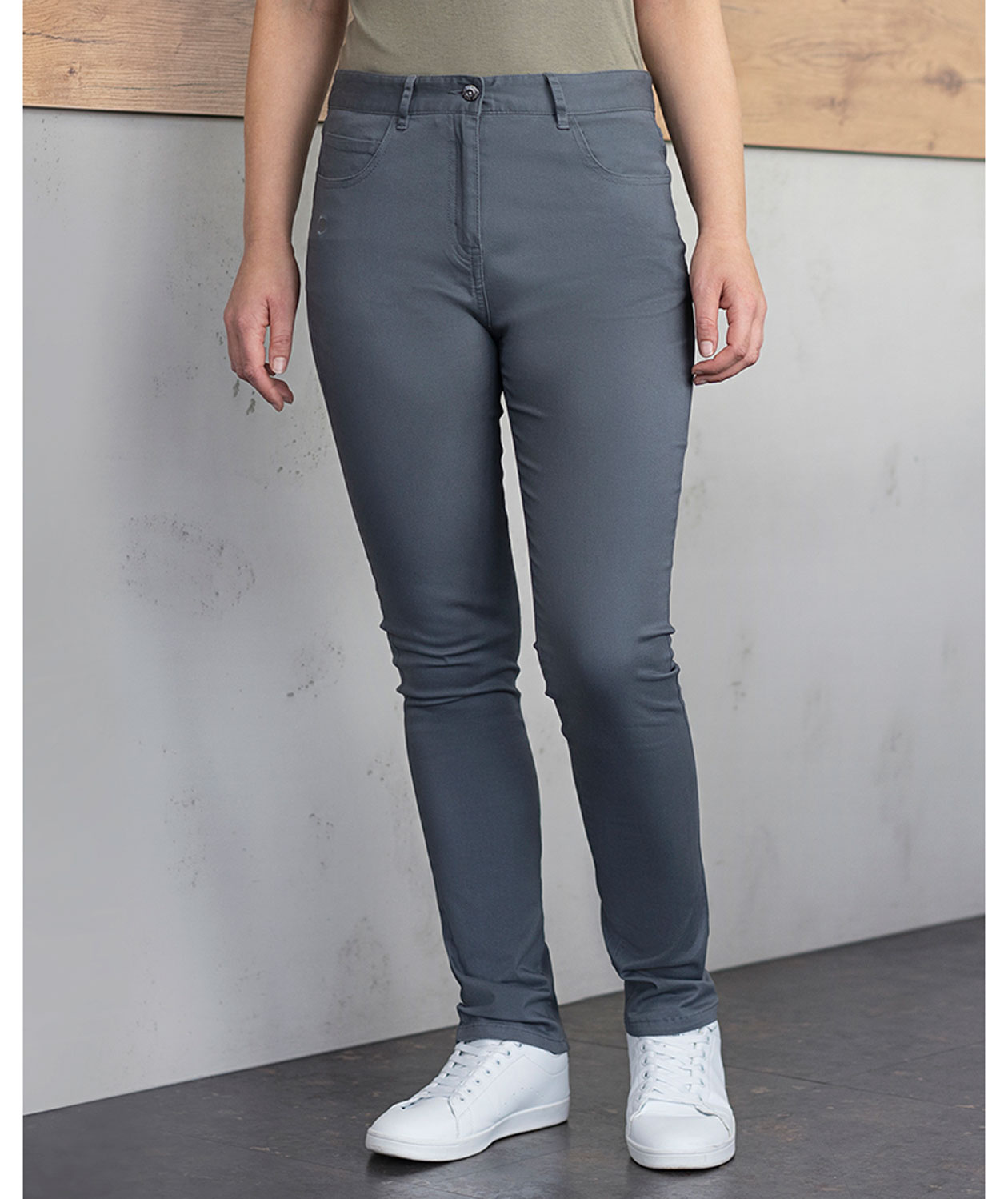 Karlowsky Classic-stretch women&acute;s trousers, Anthracite