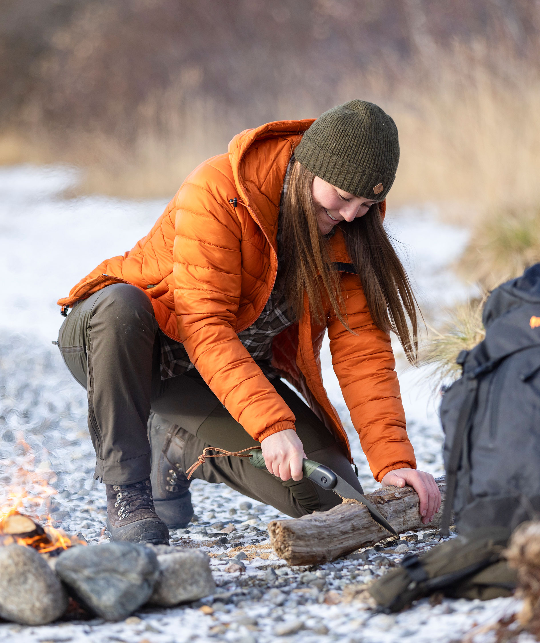 Pinewood&nbsp;Abisko Insulation vatteret damejakke, Burned Orange, large image number 4