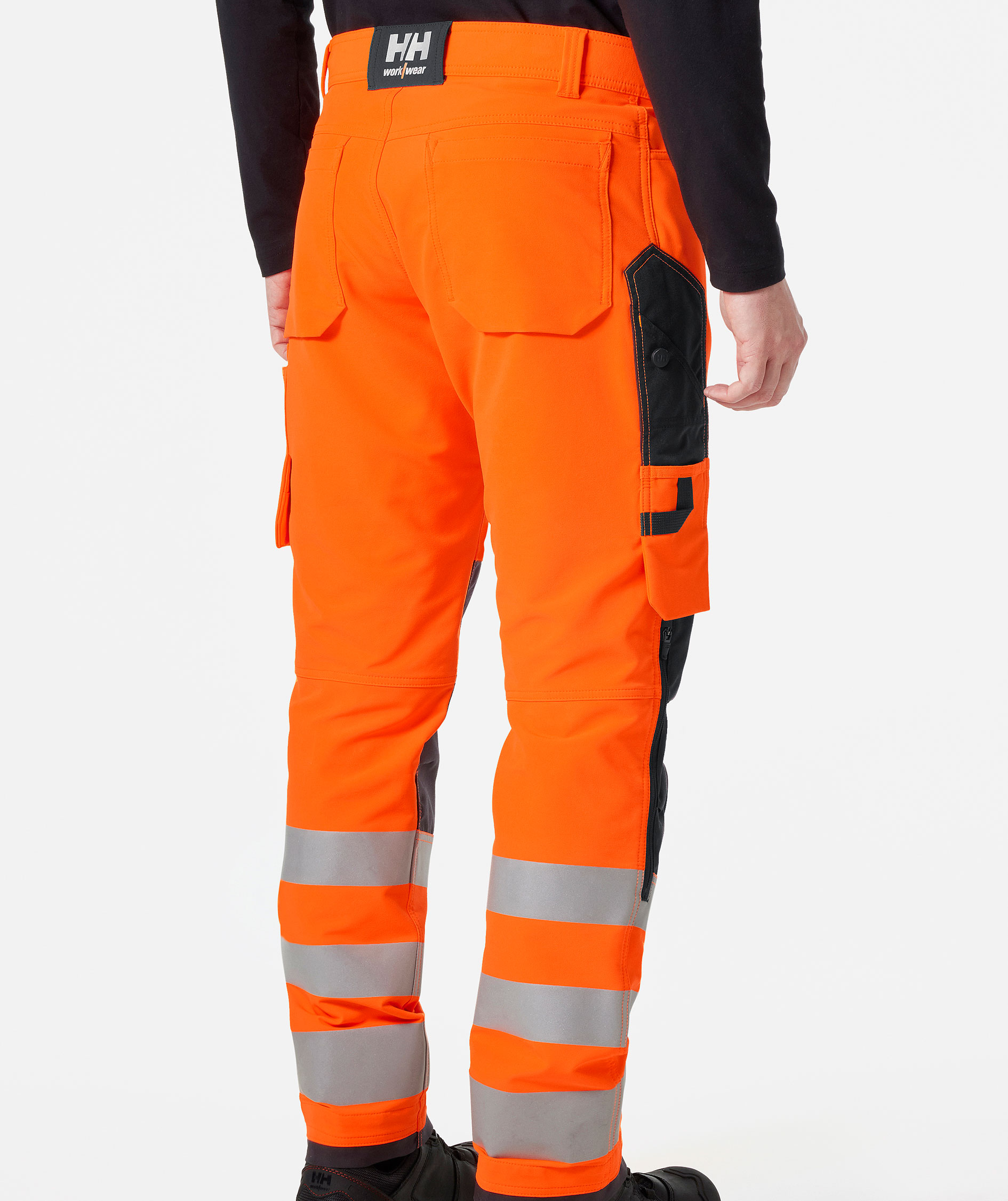 Helly Hansen Alna 4X arbetsbyxafull stretch, Varsel Orange/Ebony, large image number 3
