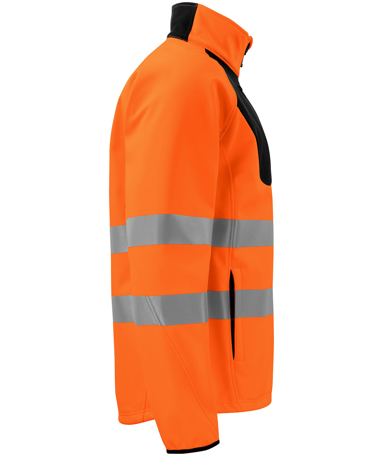ProJob softshelljacka 6432, Varsel Orange/Svart, large image number 2