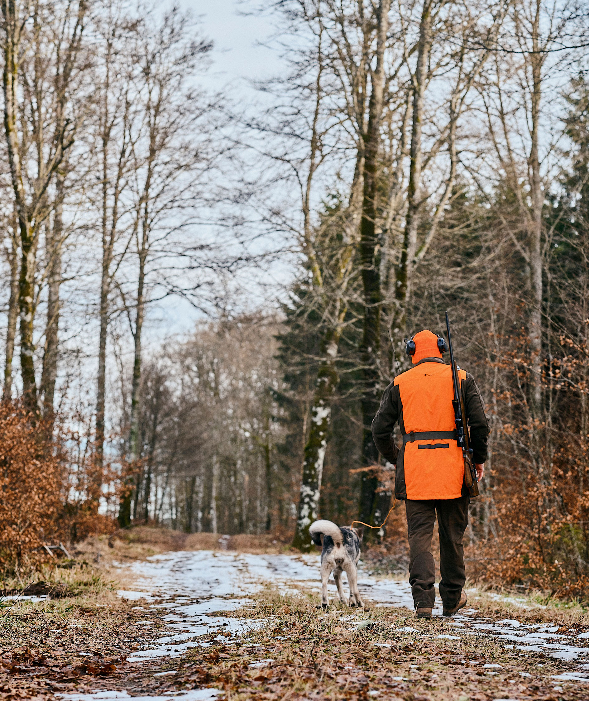 Pinewood Furudal Doghandler vest, Orange/Moss Green, large image number 3