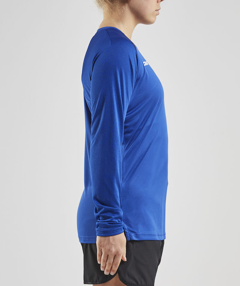 Craft Pro Control Impact langermet dame T-skjorte, Navy/Club cobolt, large image number 4