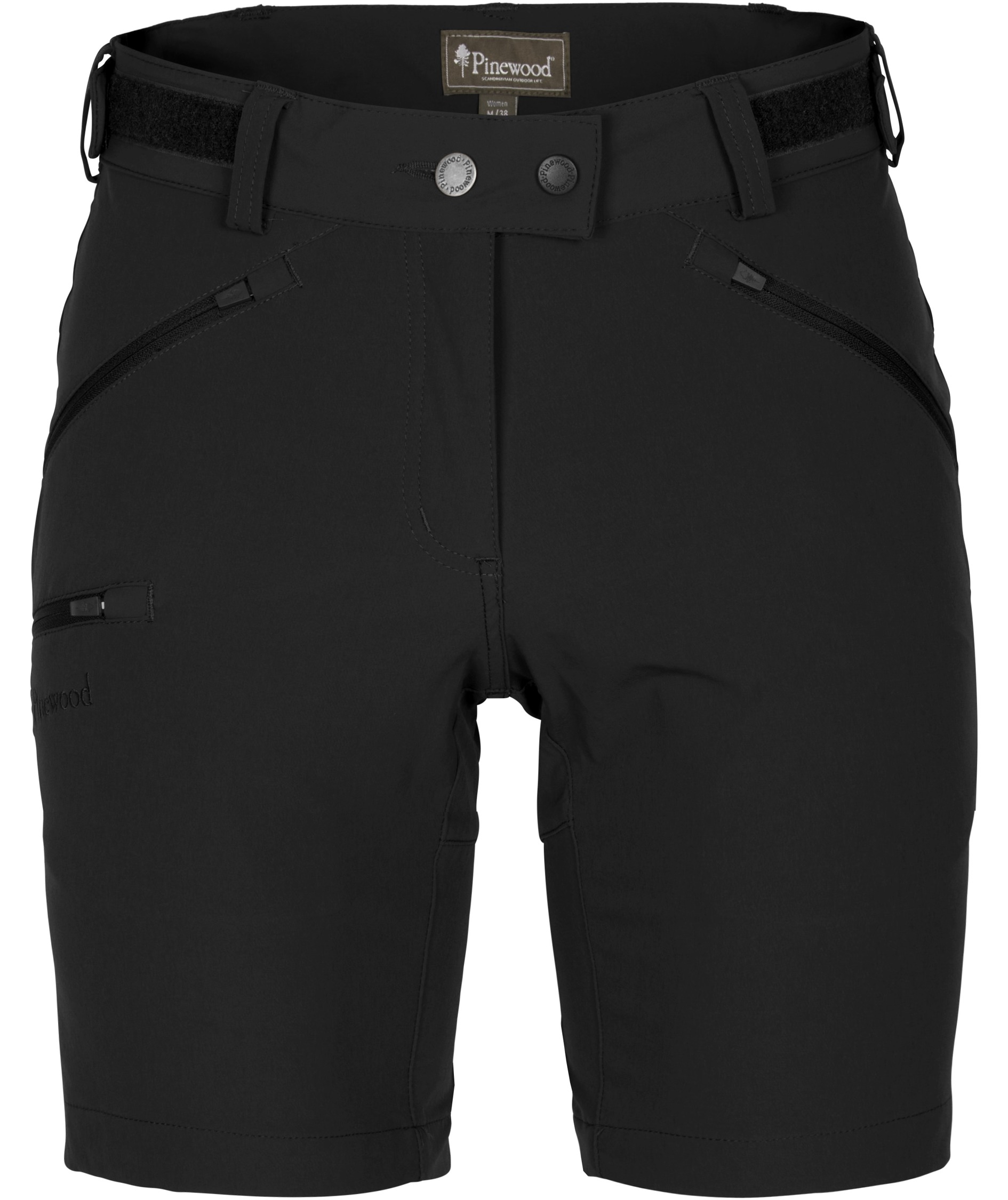 Pinewood&nbsp;Abisko Light dameshorts, Black