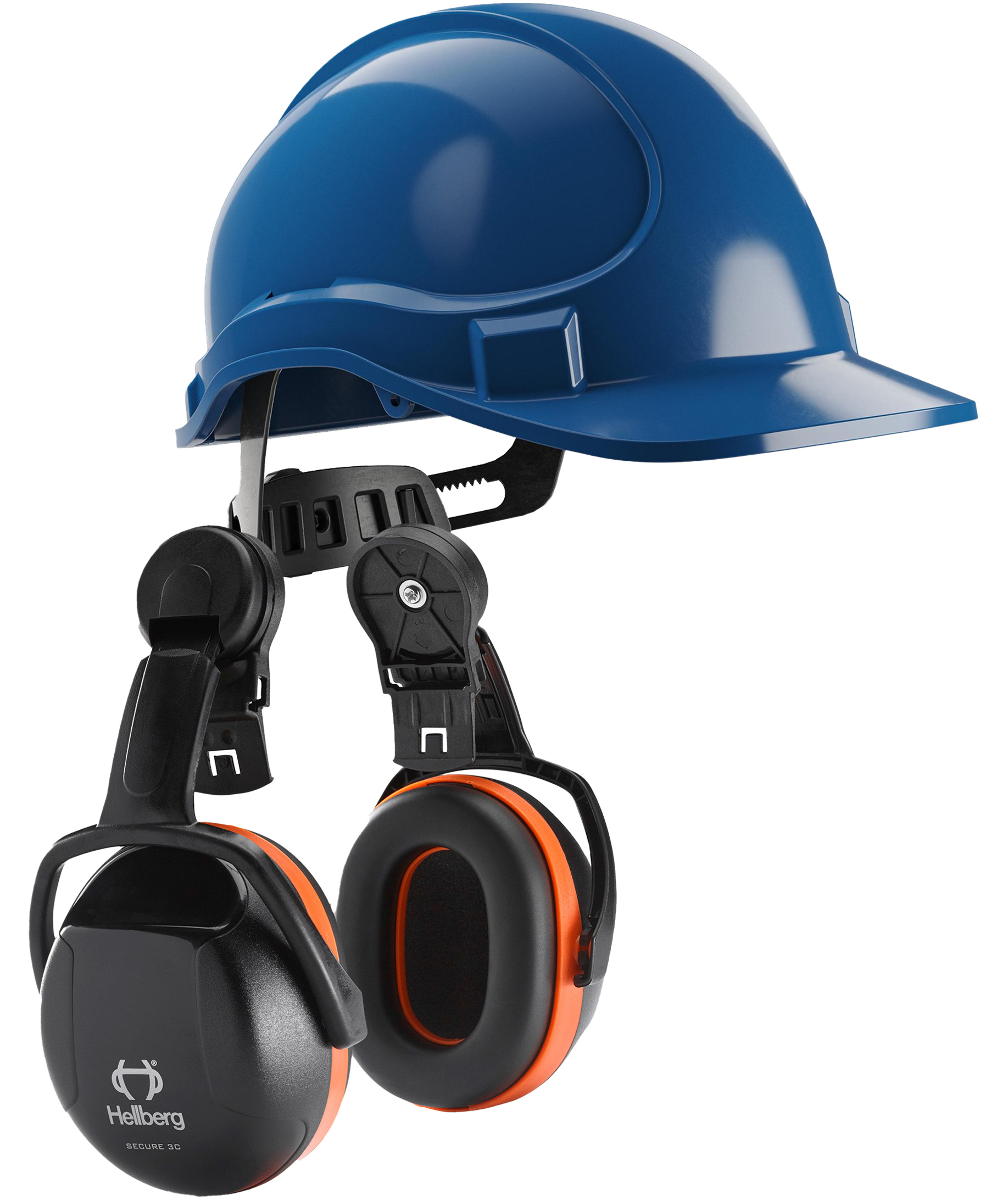 Hellberg safety helmet and helmet mounted ear defenders, , large image number 0