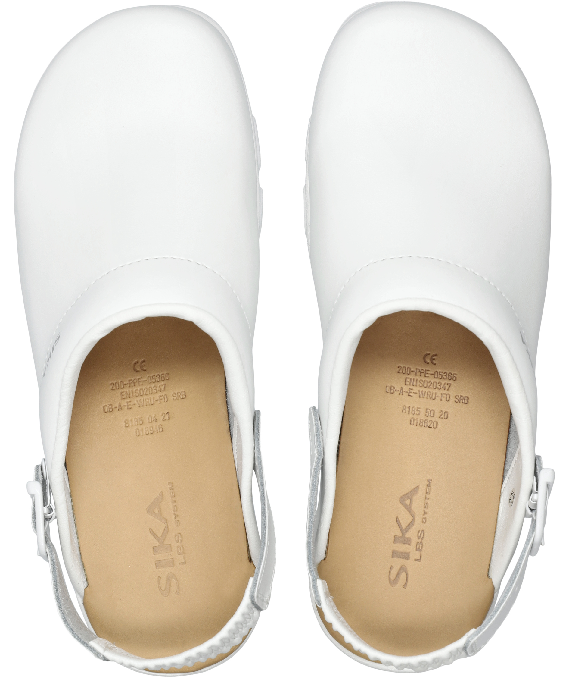 Sika Flex LBS clogs with heel strap OB, White, large image number 3