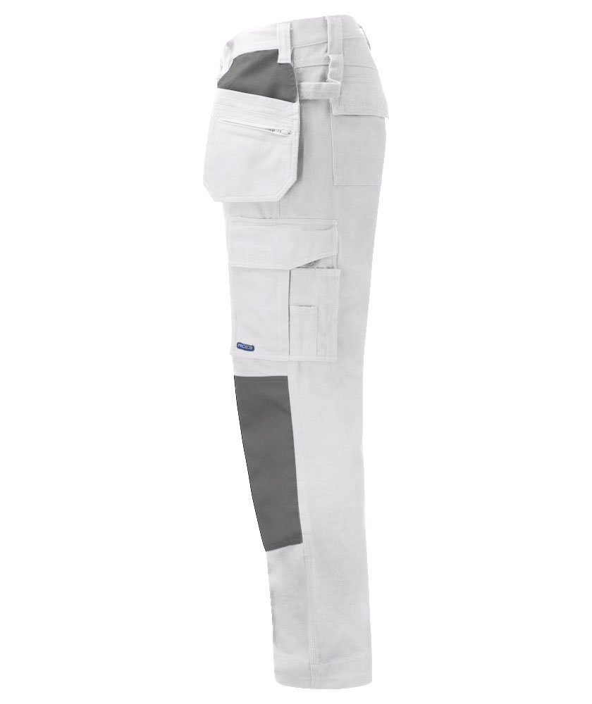 ProJob Prio hantverksbyxa 5530, Vit, large image number 3