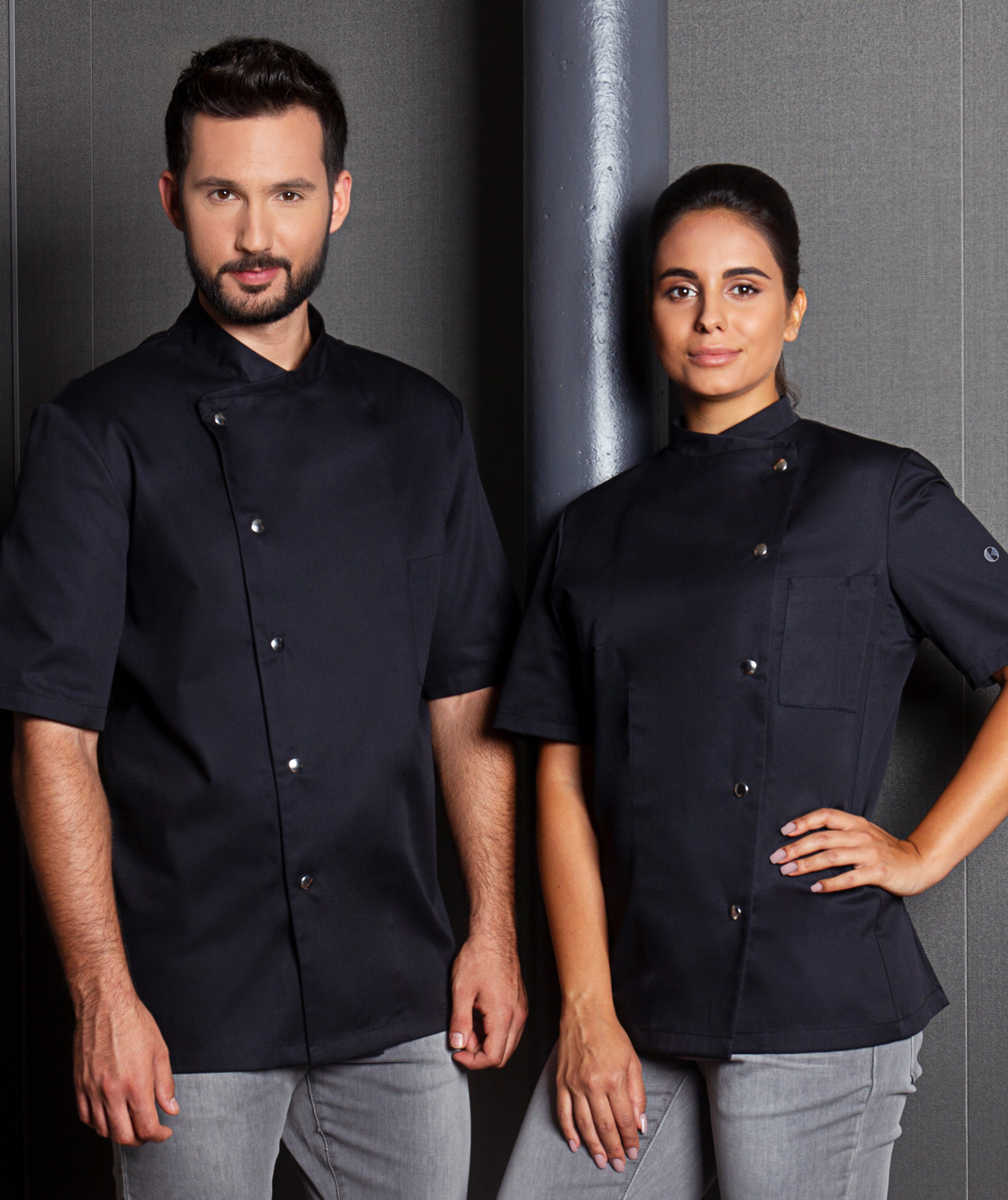 Karlowsky Gustav kort&auml;rmad kockjacka, Svart, large image number 2