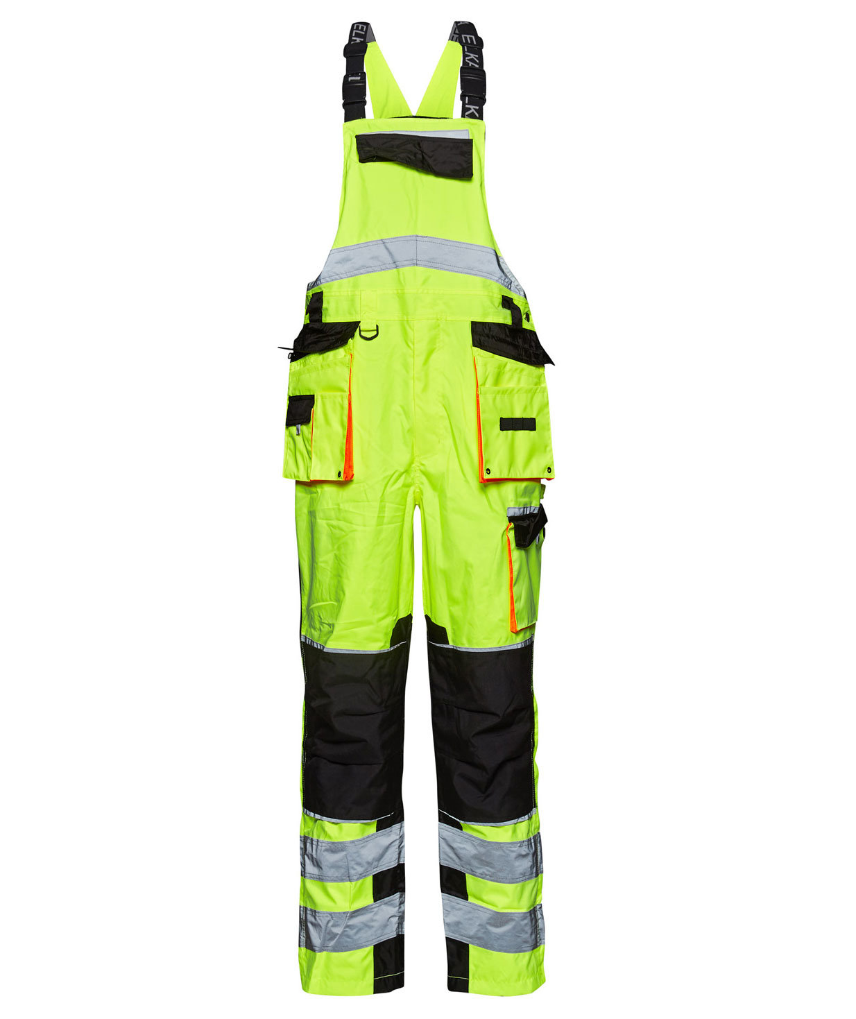 ELKA Visible Xtreme hantverks h&auml;ngselbyxa, Varsel Gul/Svart