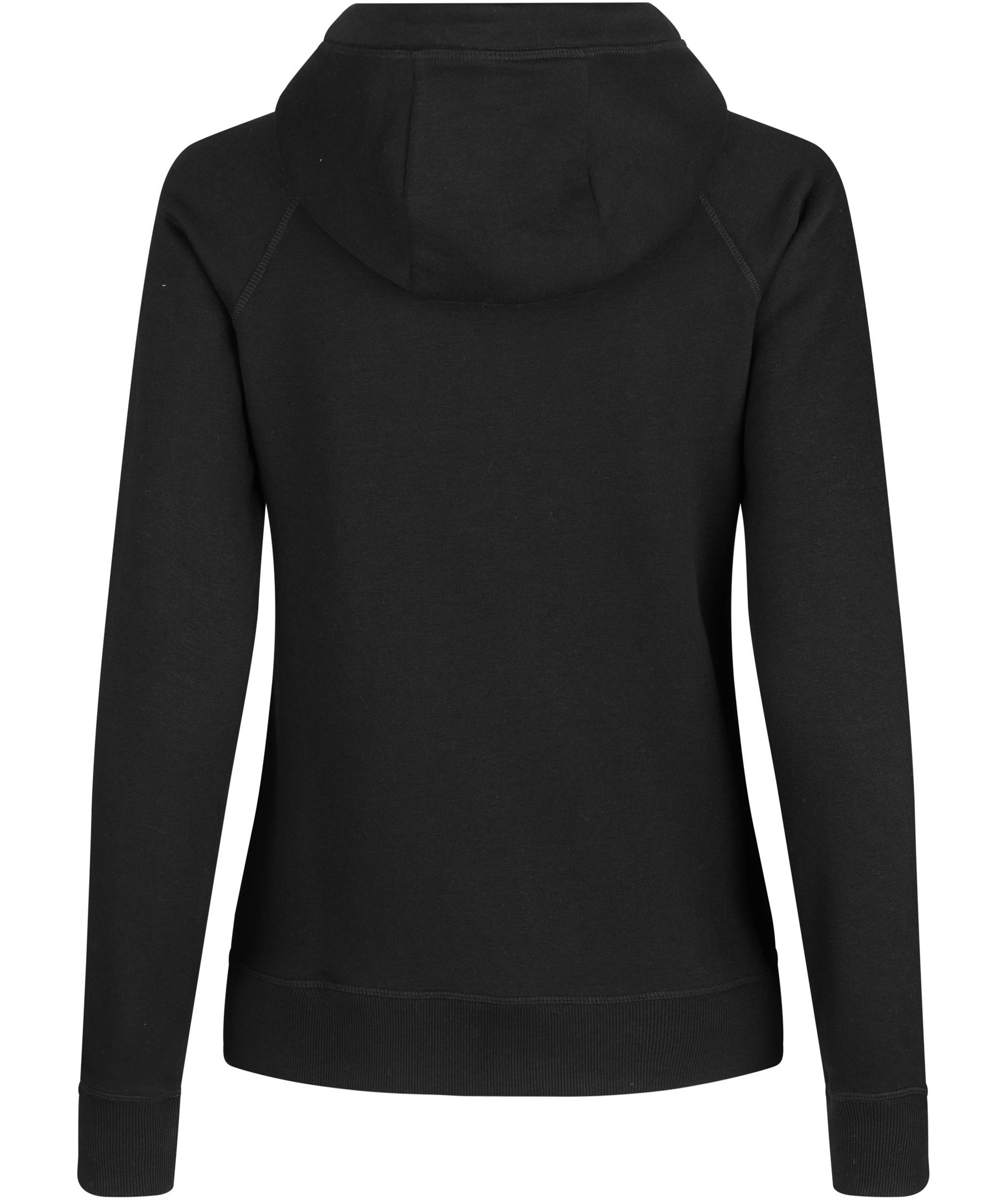 ID Core Damen Hoodie mit Rei&szlig;verschluss, Schwarz