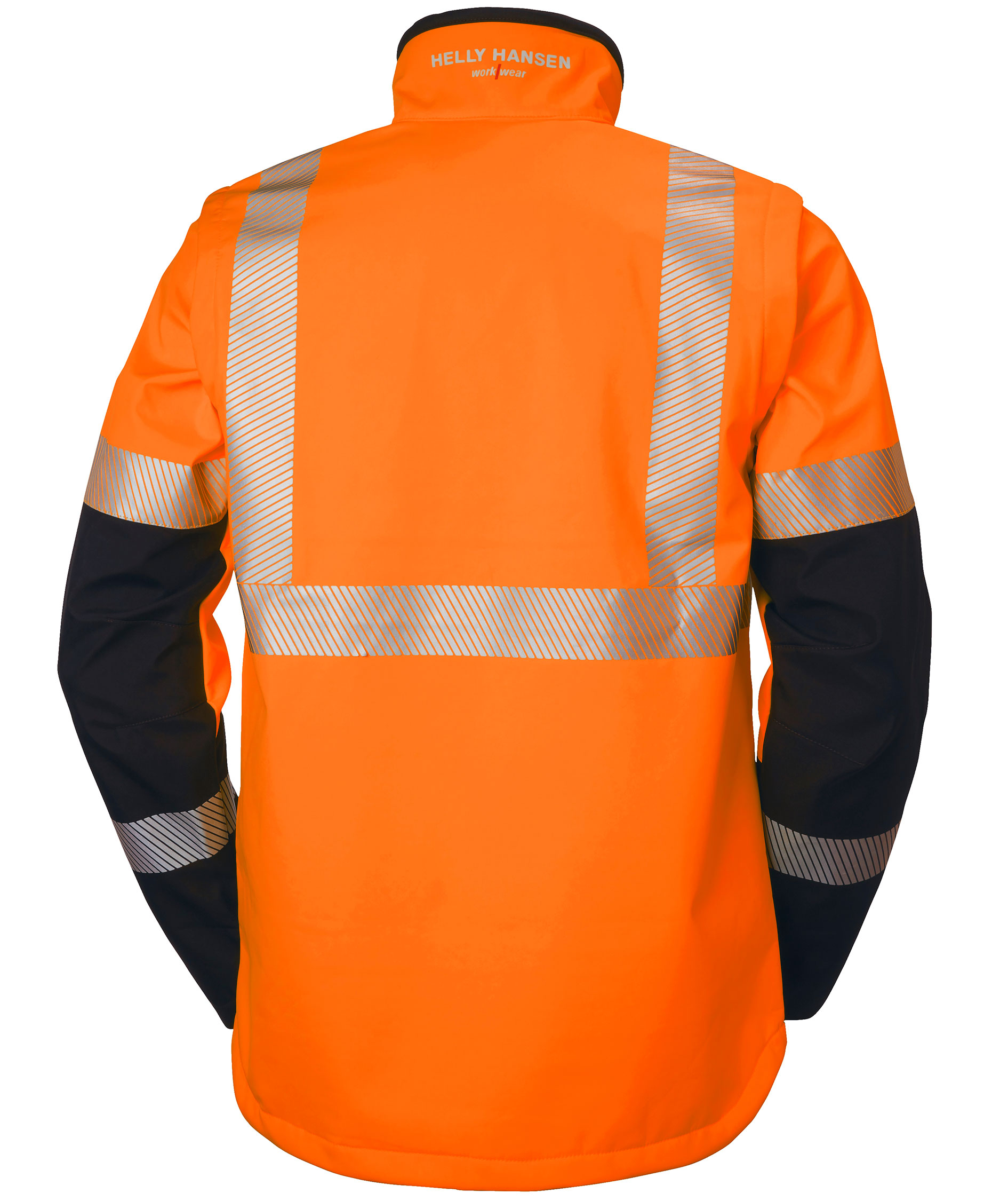 Helly Hansen ICU softshelljakke, Hi-vis Oransje/Ebony
