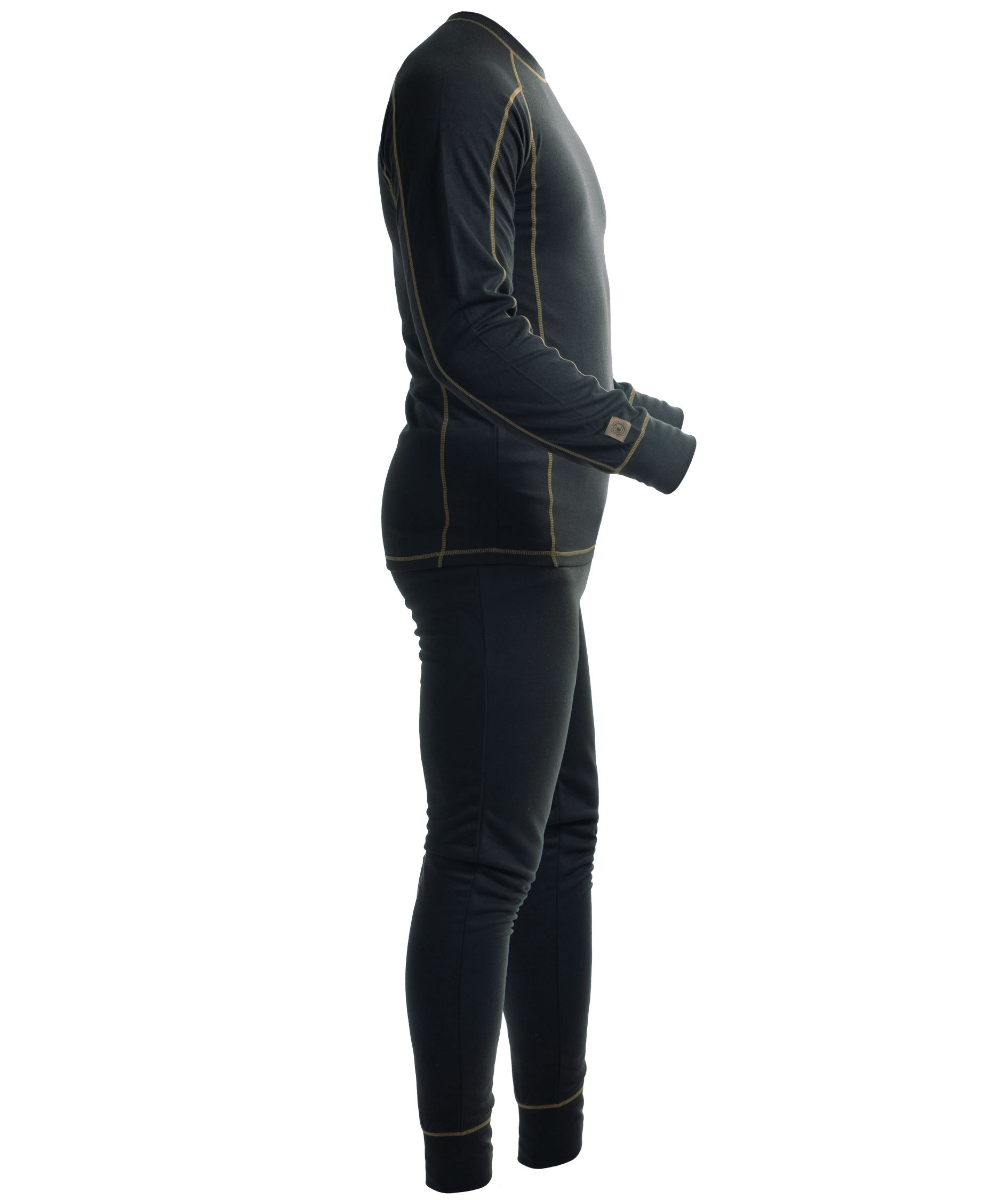 Westborn baselayer s&aelig;t, Black/Brown, large image number 3