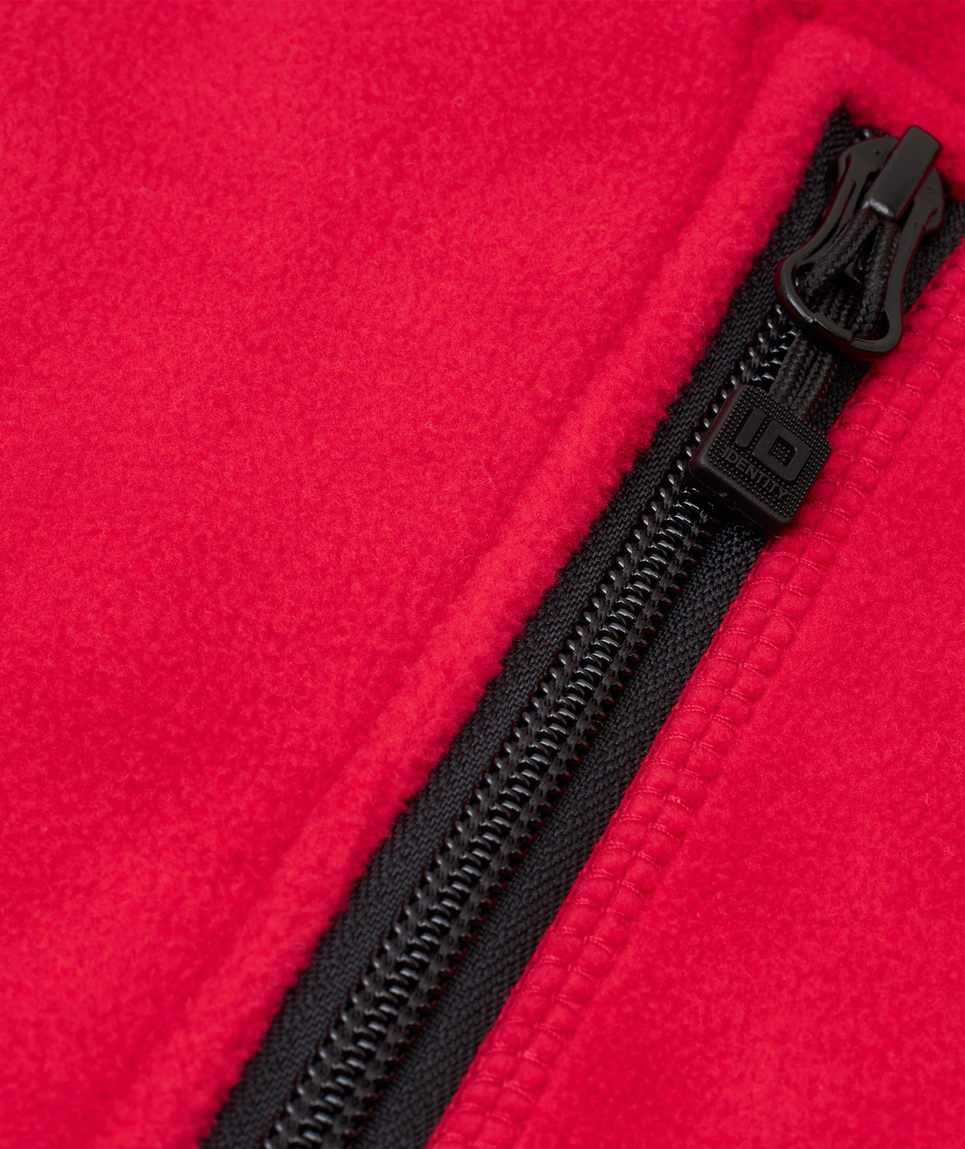 ID microfleece dame cardigan, R&oslash;d, large image number 3