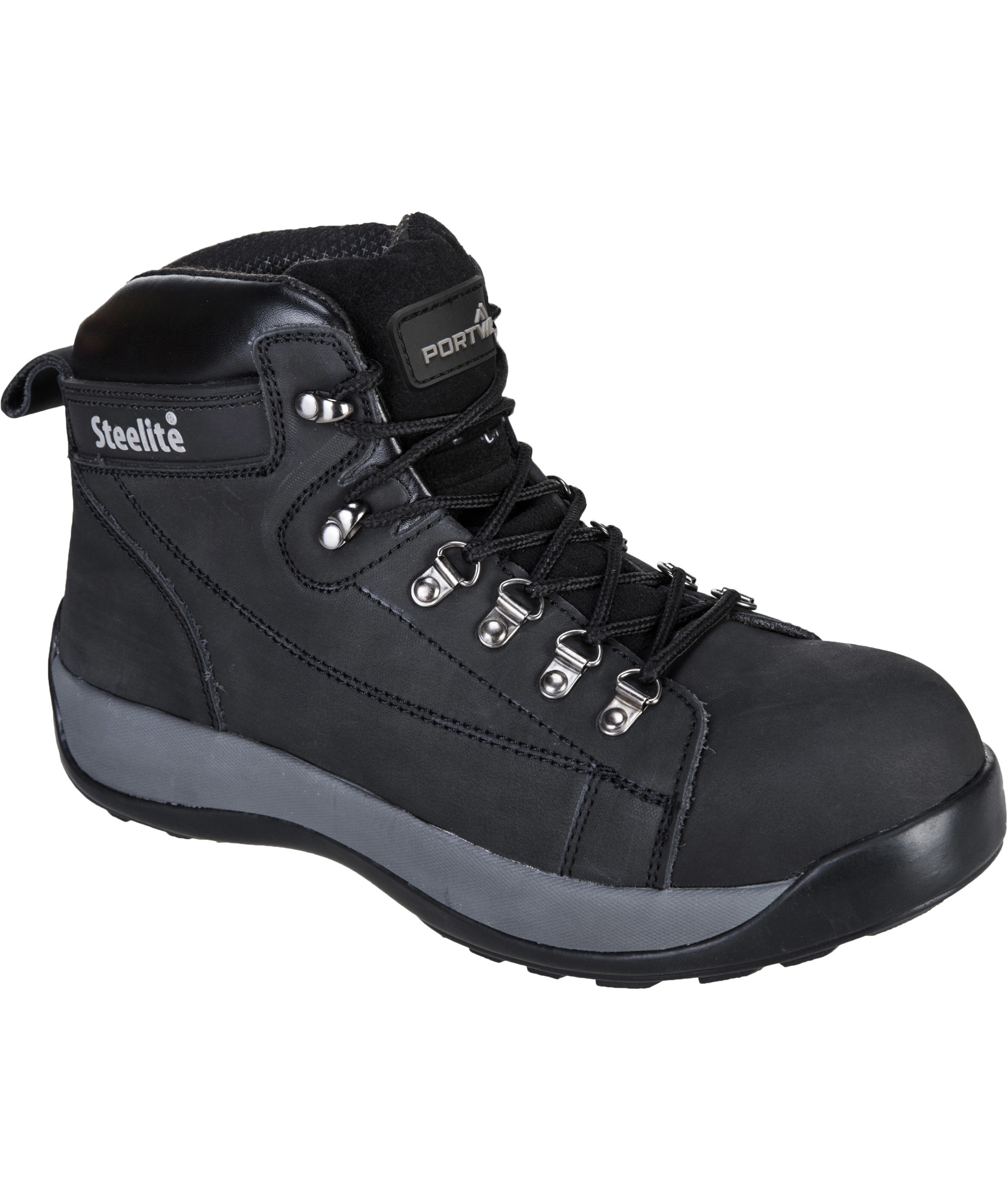 Portwest FW31 Steelite Mid Cut safety boots SB, Black, large image number 0