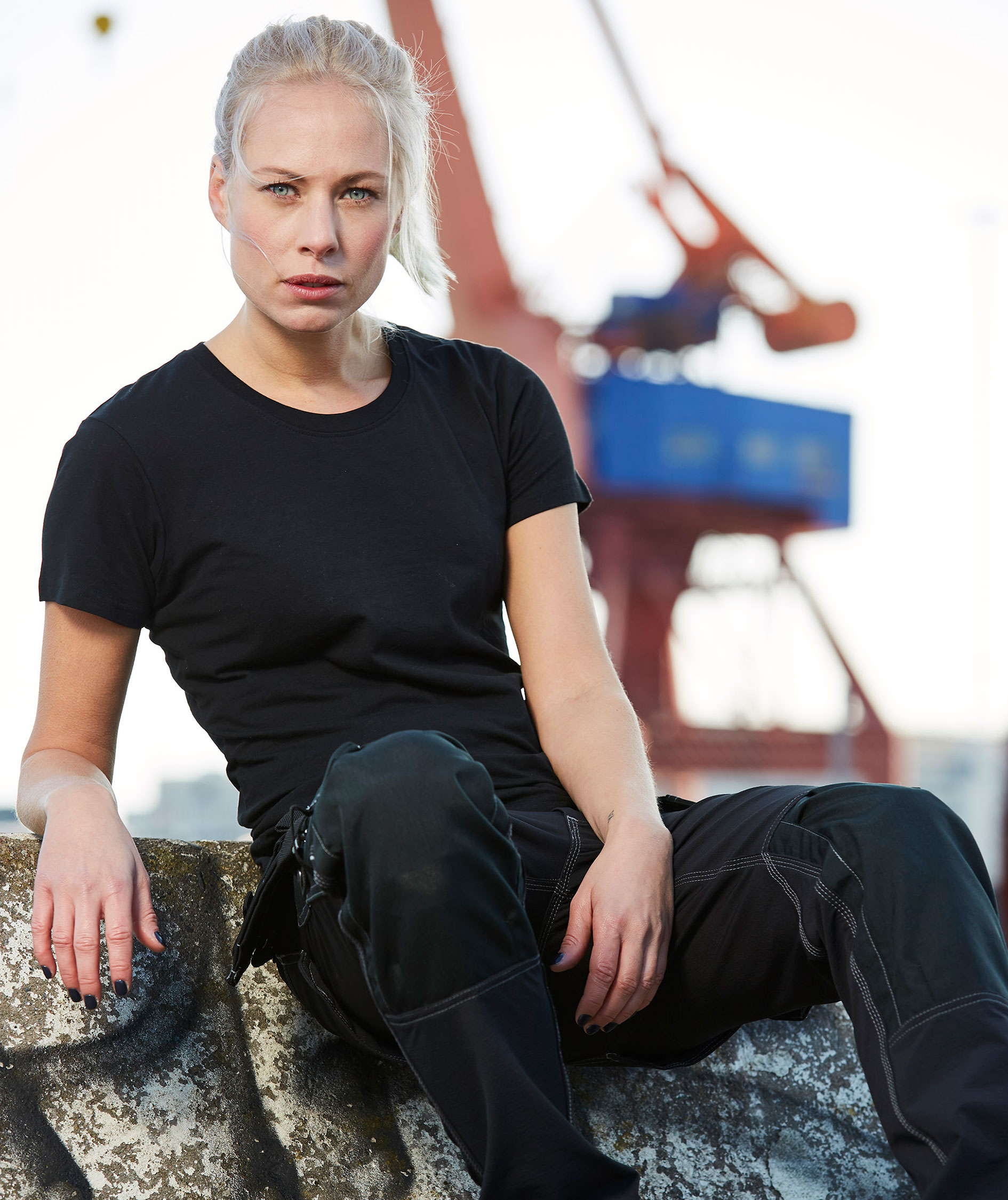 Top Swede Damen T-Shirt 203, Schwarz, large image number 4