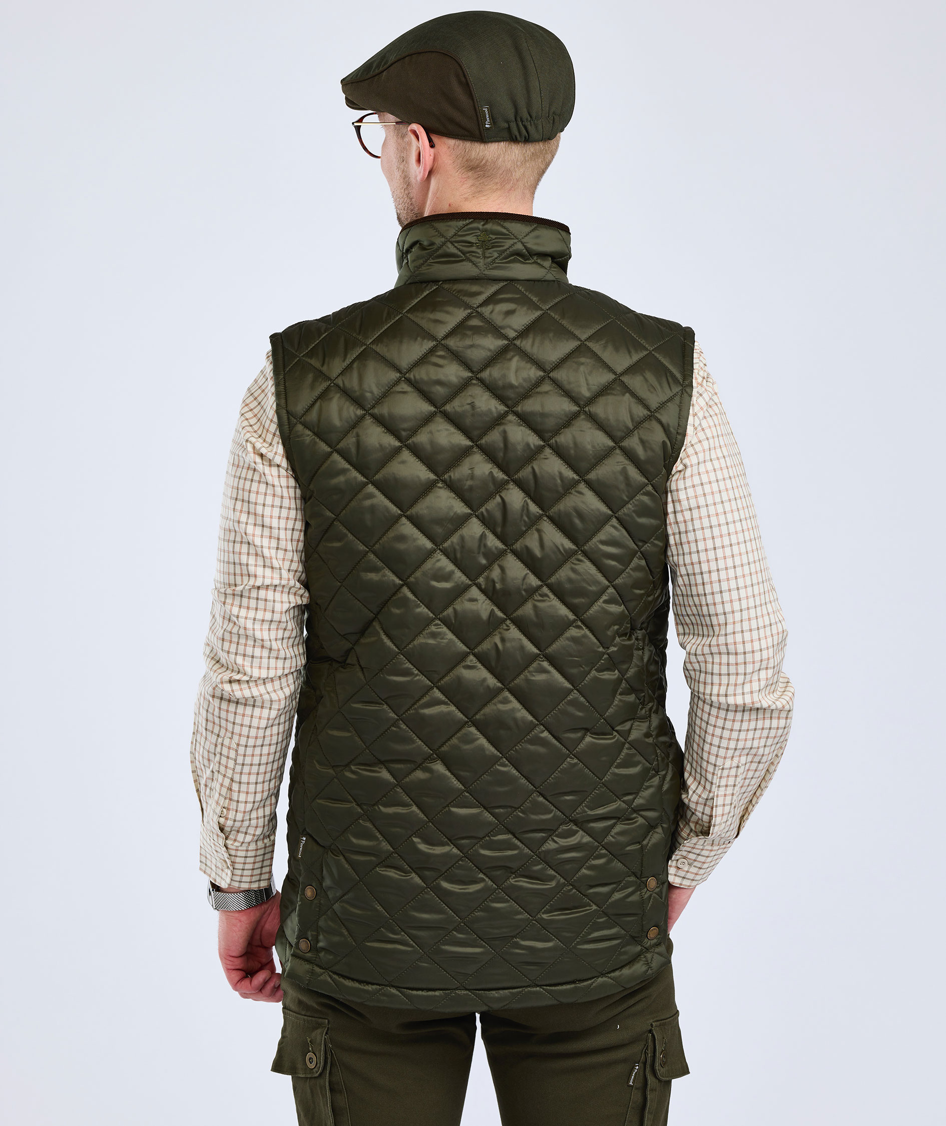 Pinewood Nydala Classic vatteret vest, Moss green, large image number 3