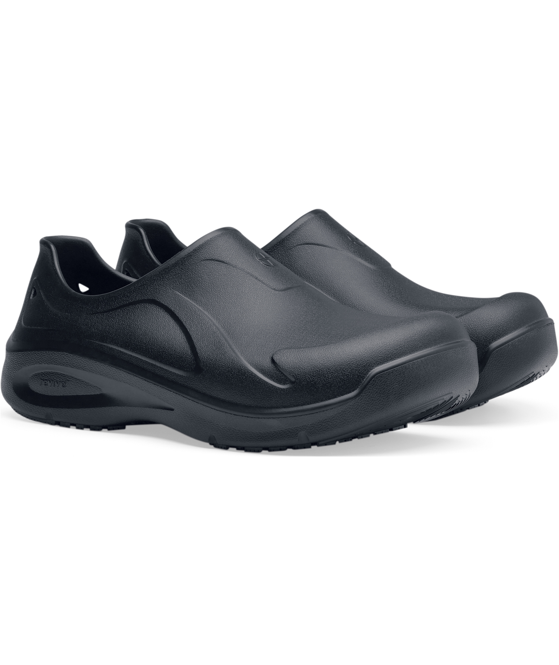 Shoes For Crews Radium ll clogs med helkappe, Svart, large image number 9