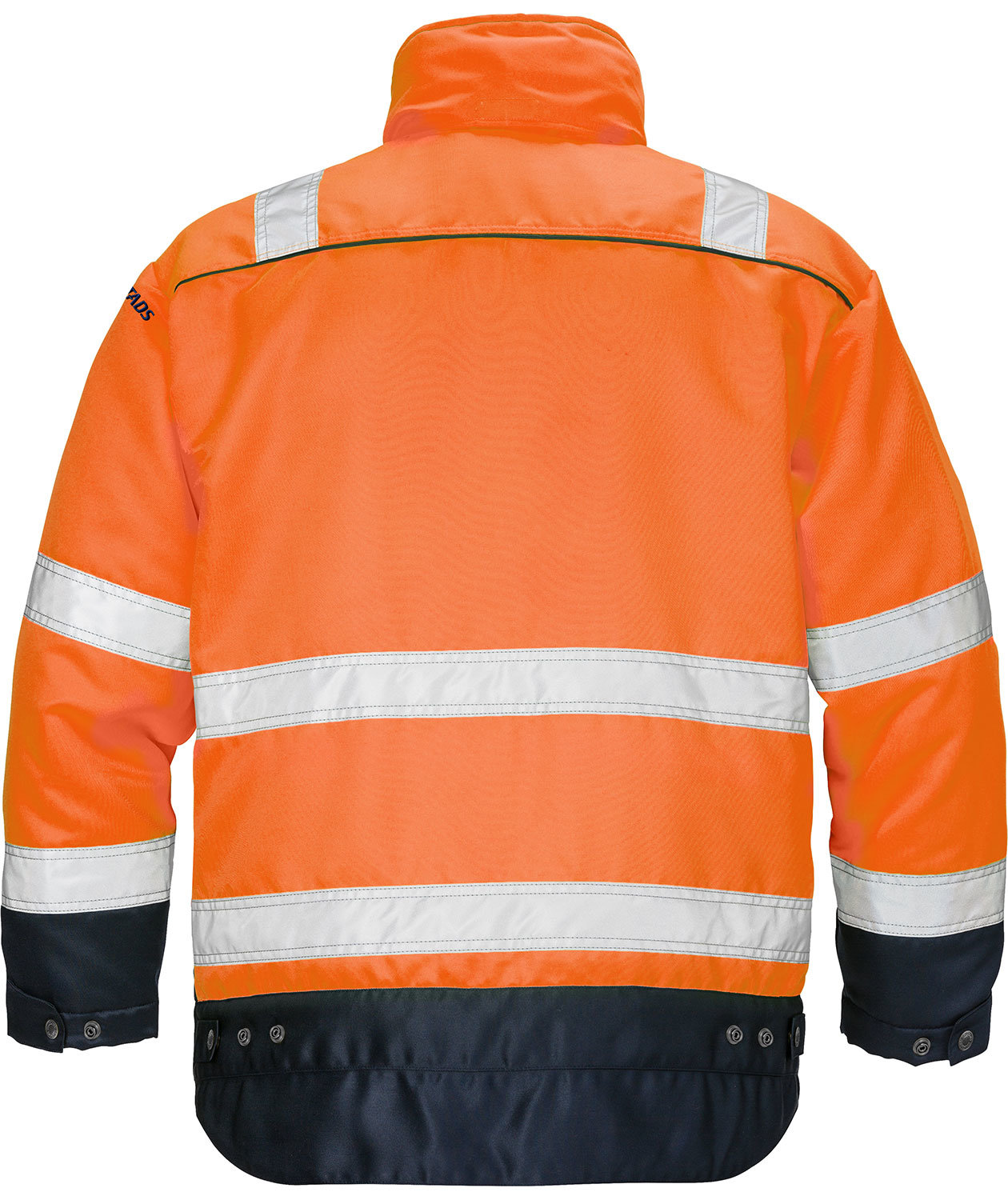 Fristads winter jacket 444, Orange/Marine, large image number 1