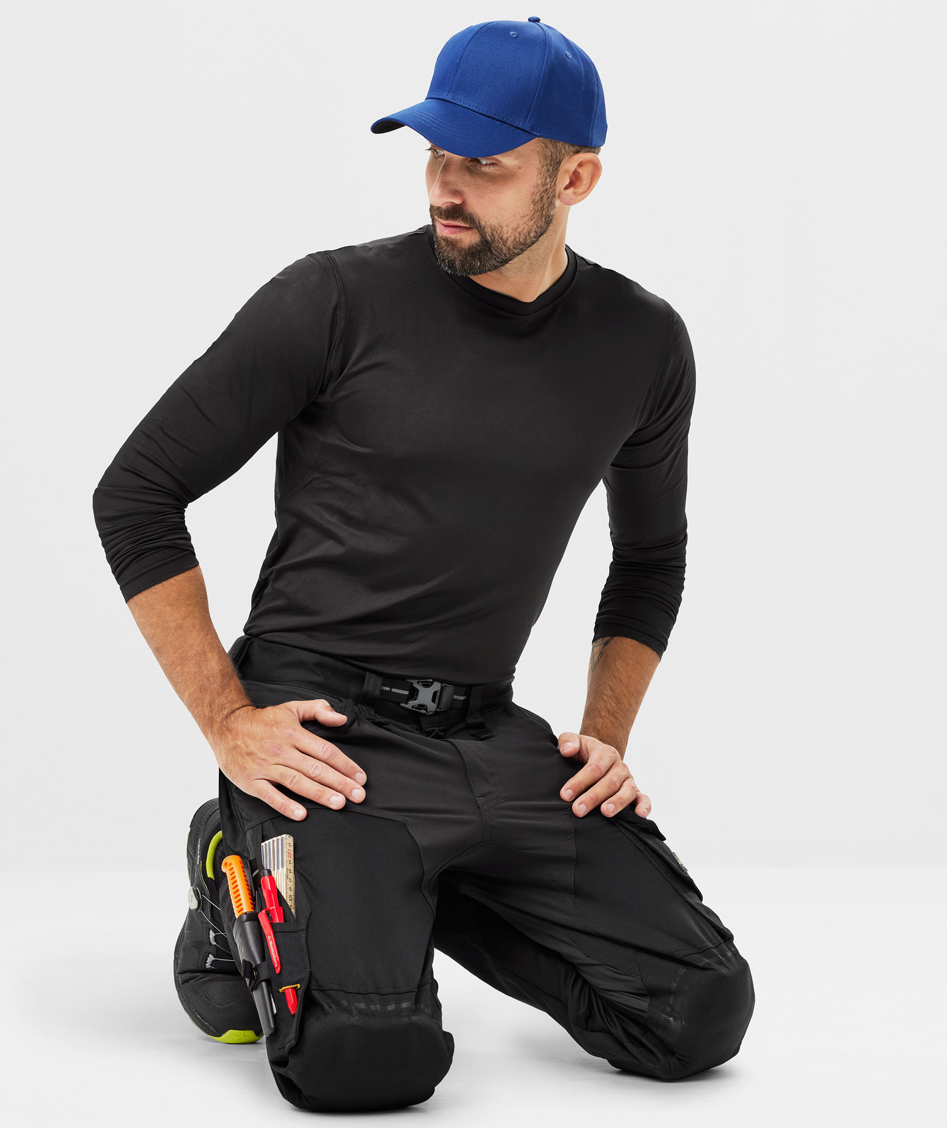 Snickers AllroundWork work trousers Capsulized&trade; 6593, Black/Black, large image number 6