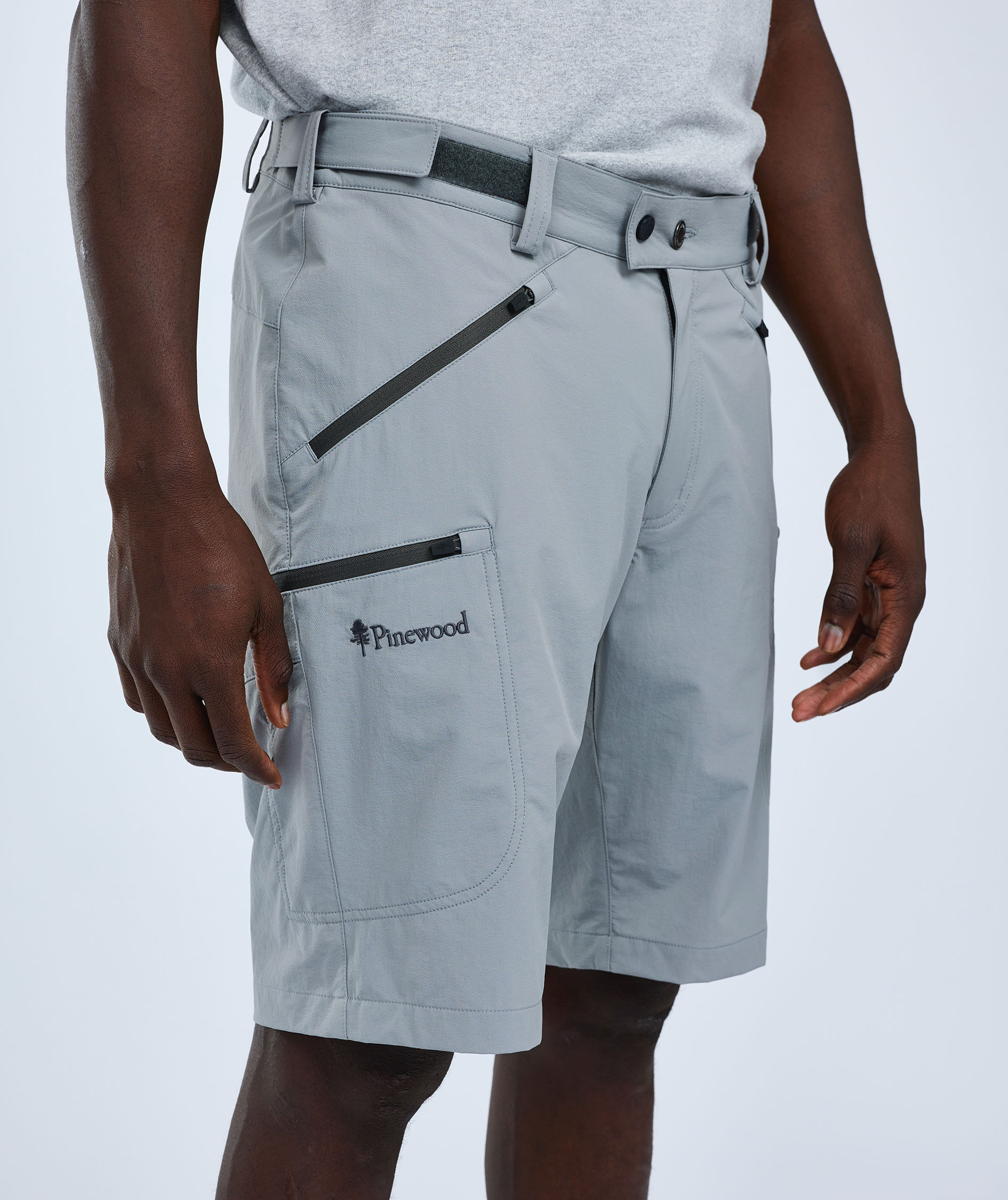 Pinewood Abisko Light Stretch shorts, Mid Grey, large image number 4