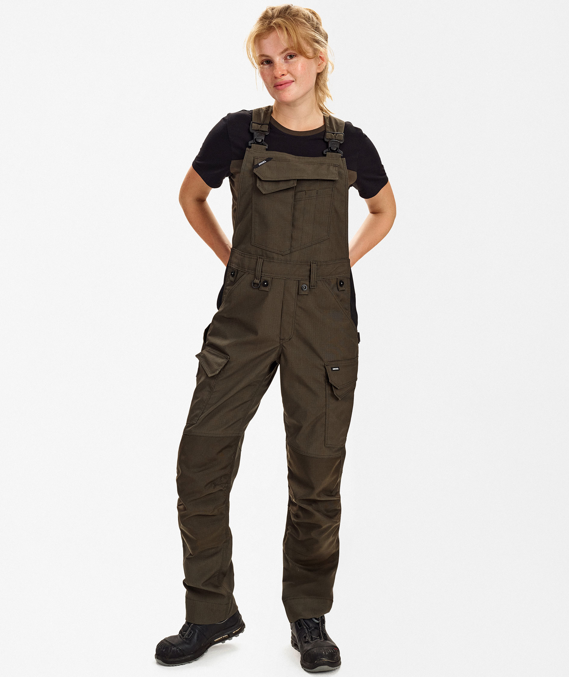 Engel Entire h&auml;ngselbyxa dam, Forest green, large image number 2