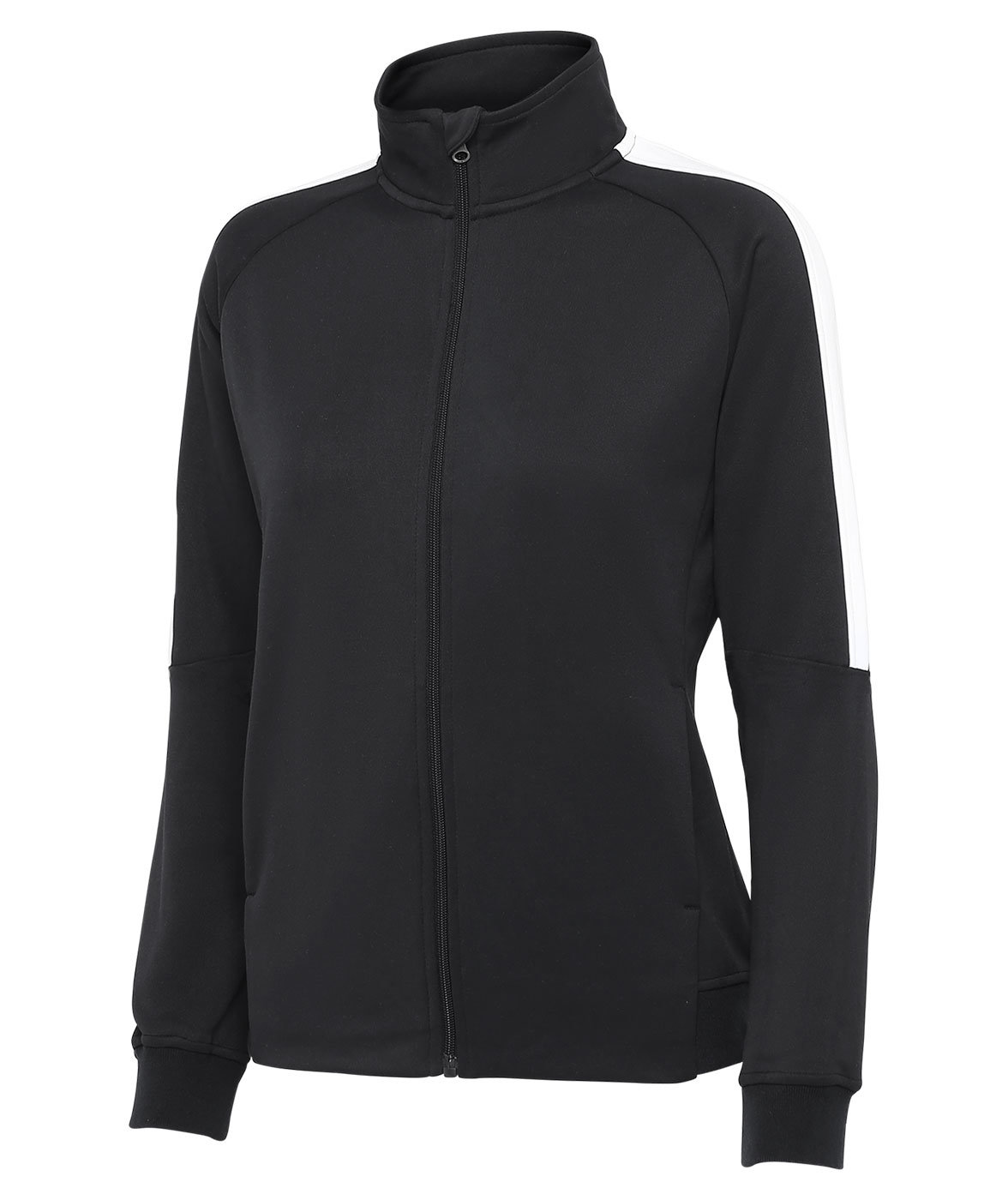 Pitch Stone Panel Damen Sweat Cardigan, Black