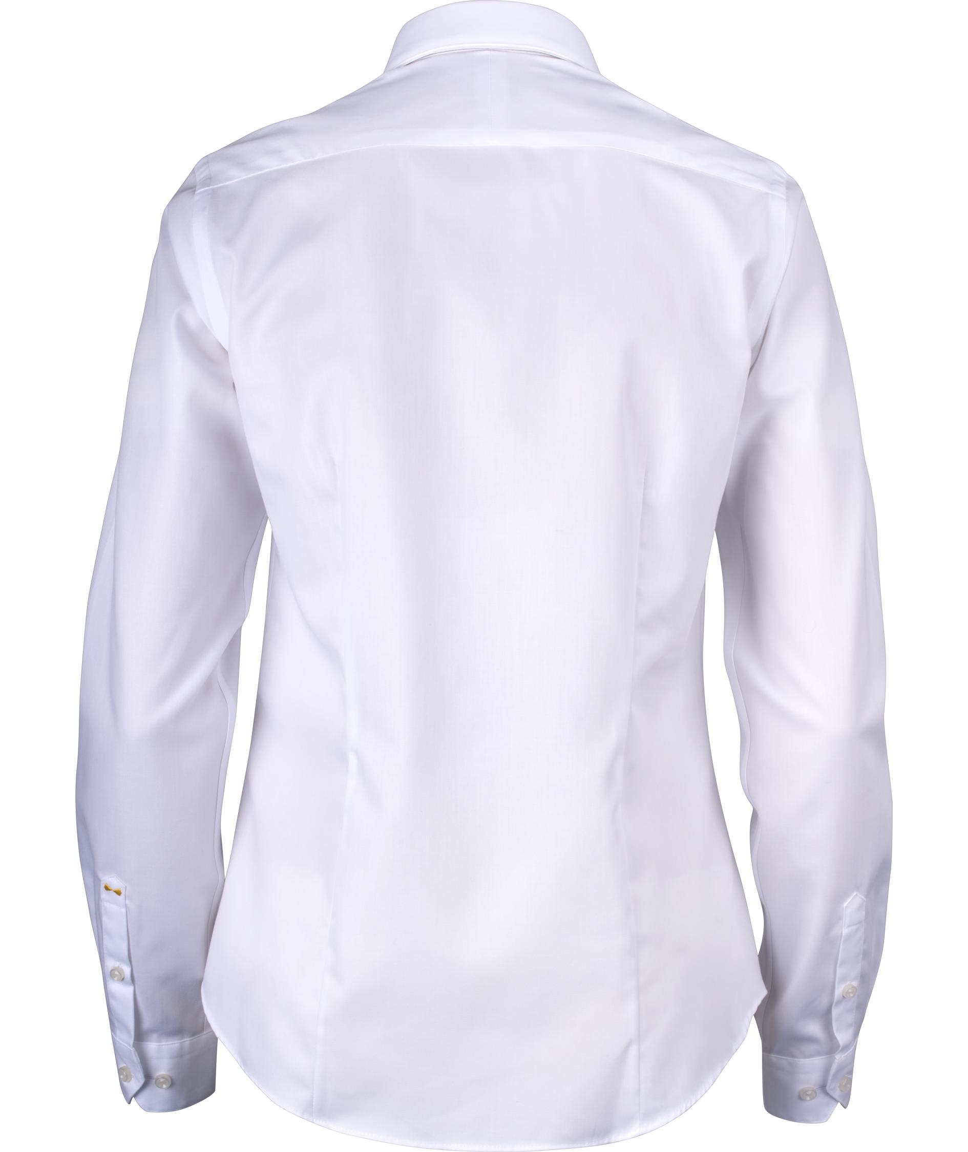 J. Harvest & Frost Twill Yellow Bow 50 lady fit skjorta